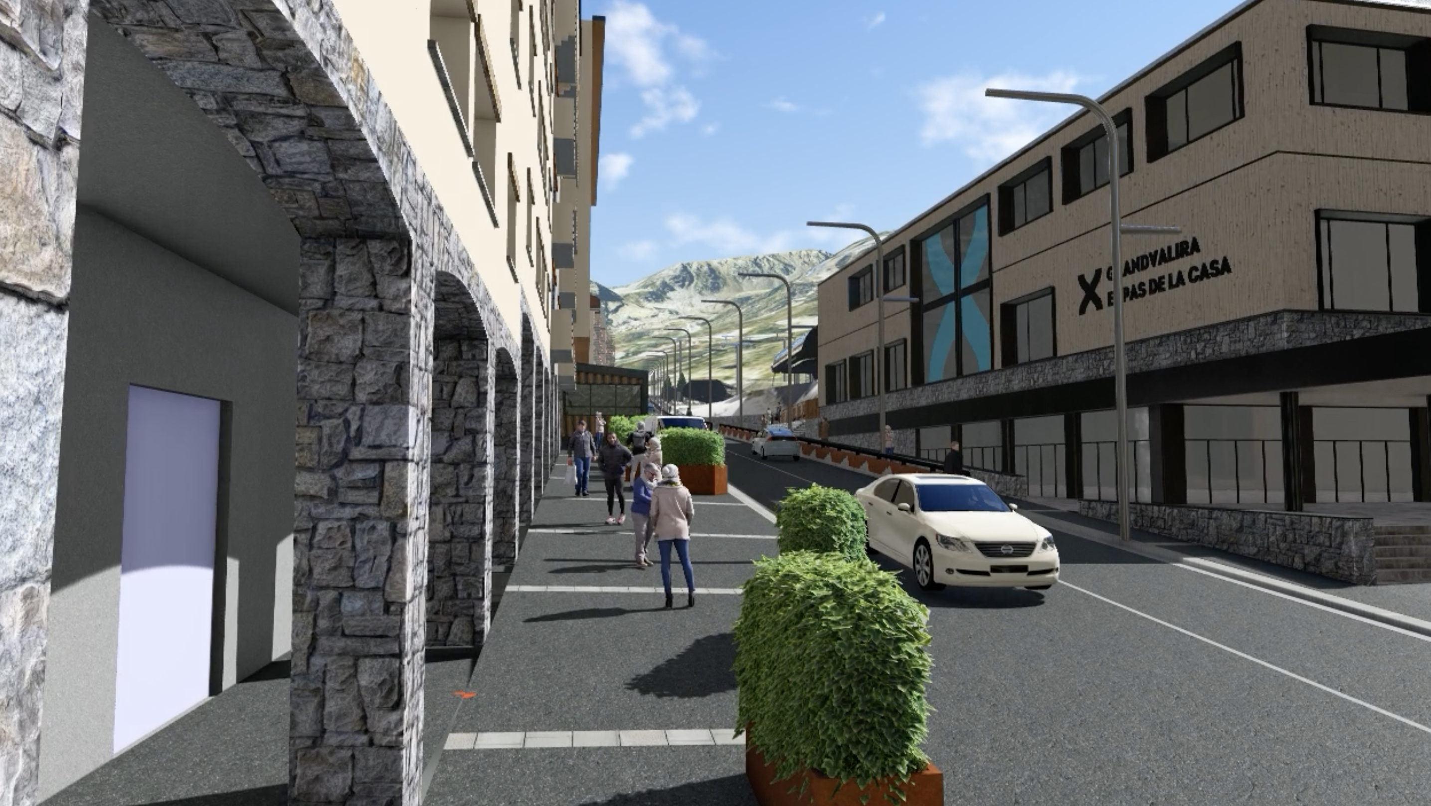 Representació de com quedarà l'avinguda un cop finalitzin les obres.