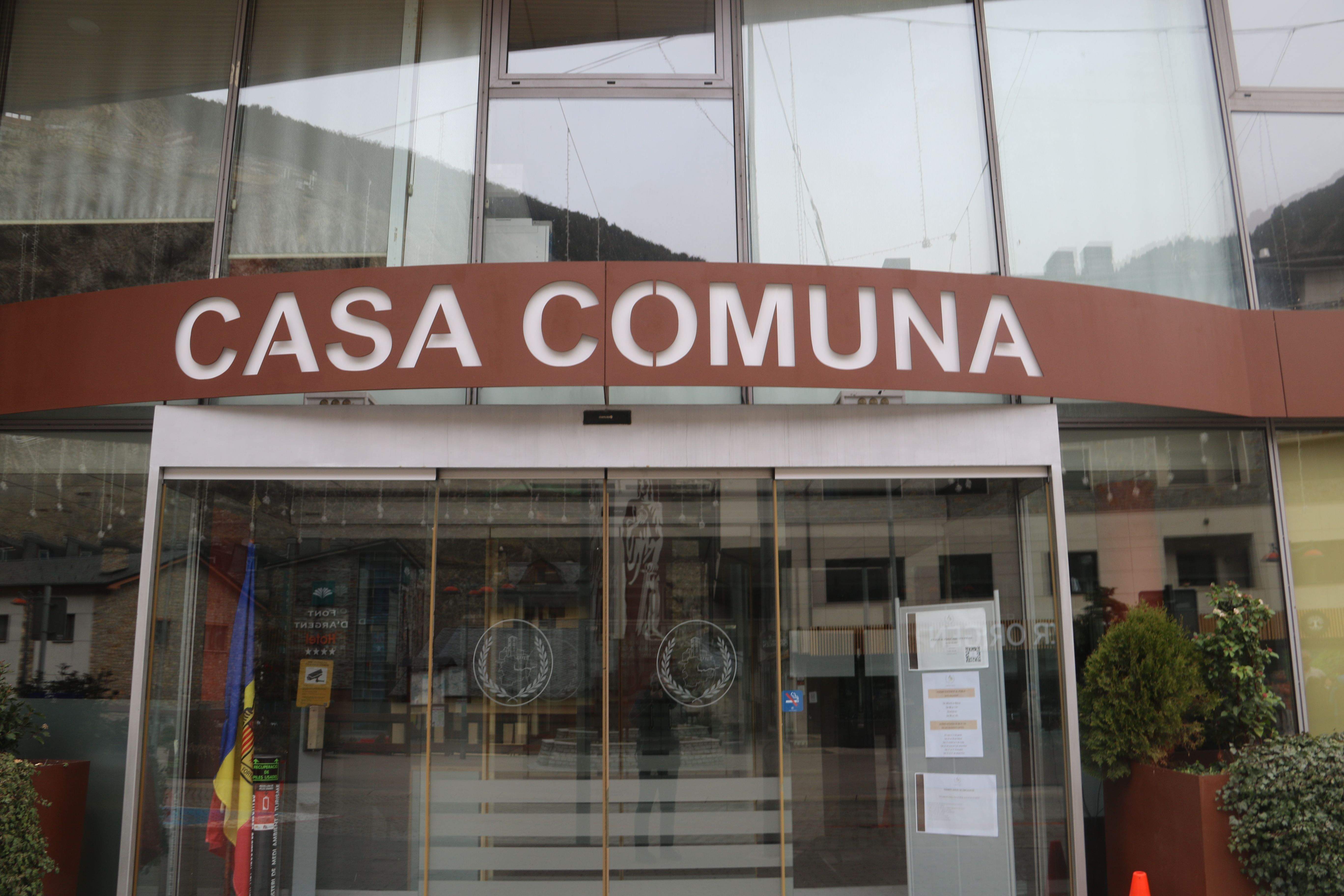 Una vista de l'entrada al comú de Canillo.