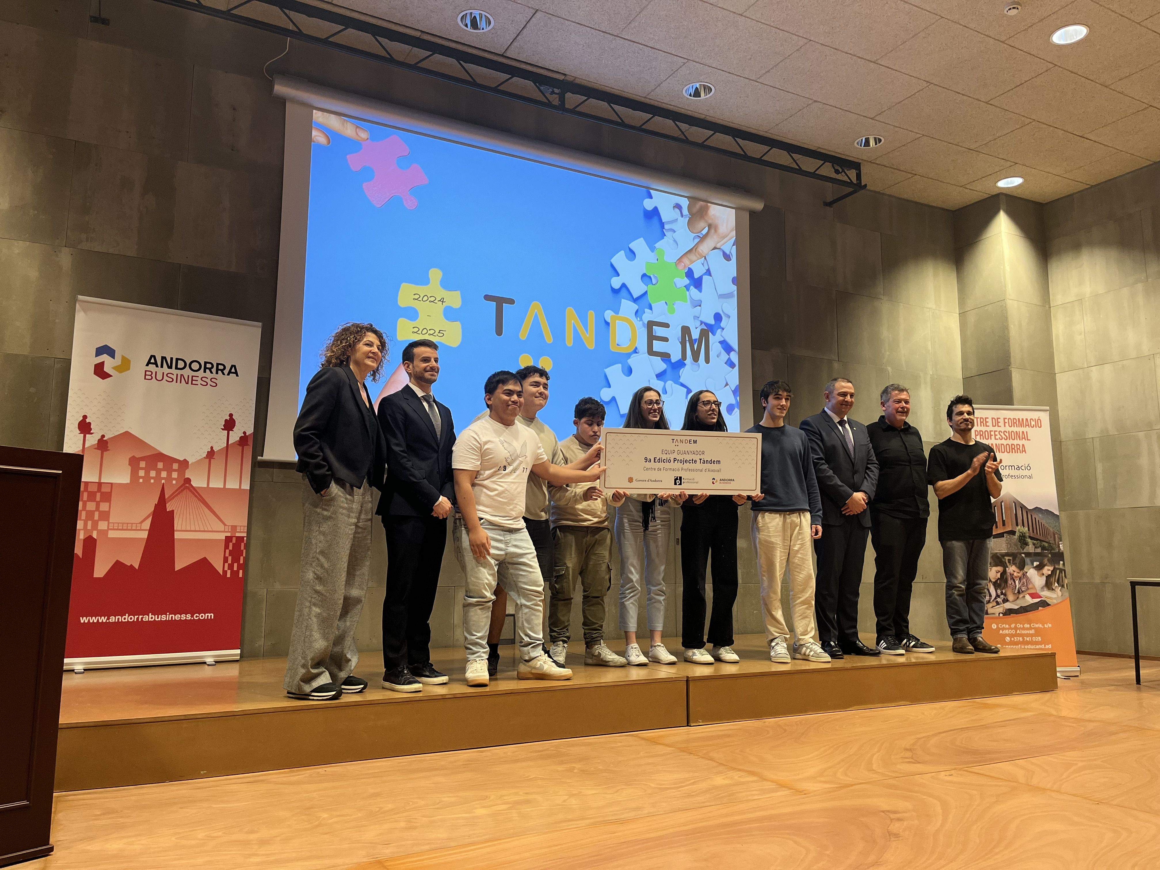 Els guanyadors del projecte Tàndem.