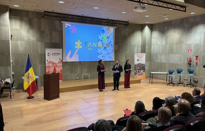 Un moment de la final de la novena edició del projecte Tàndem.