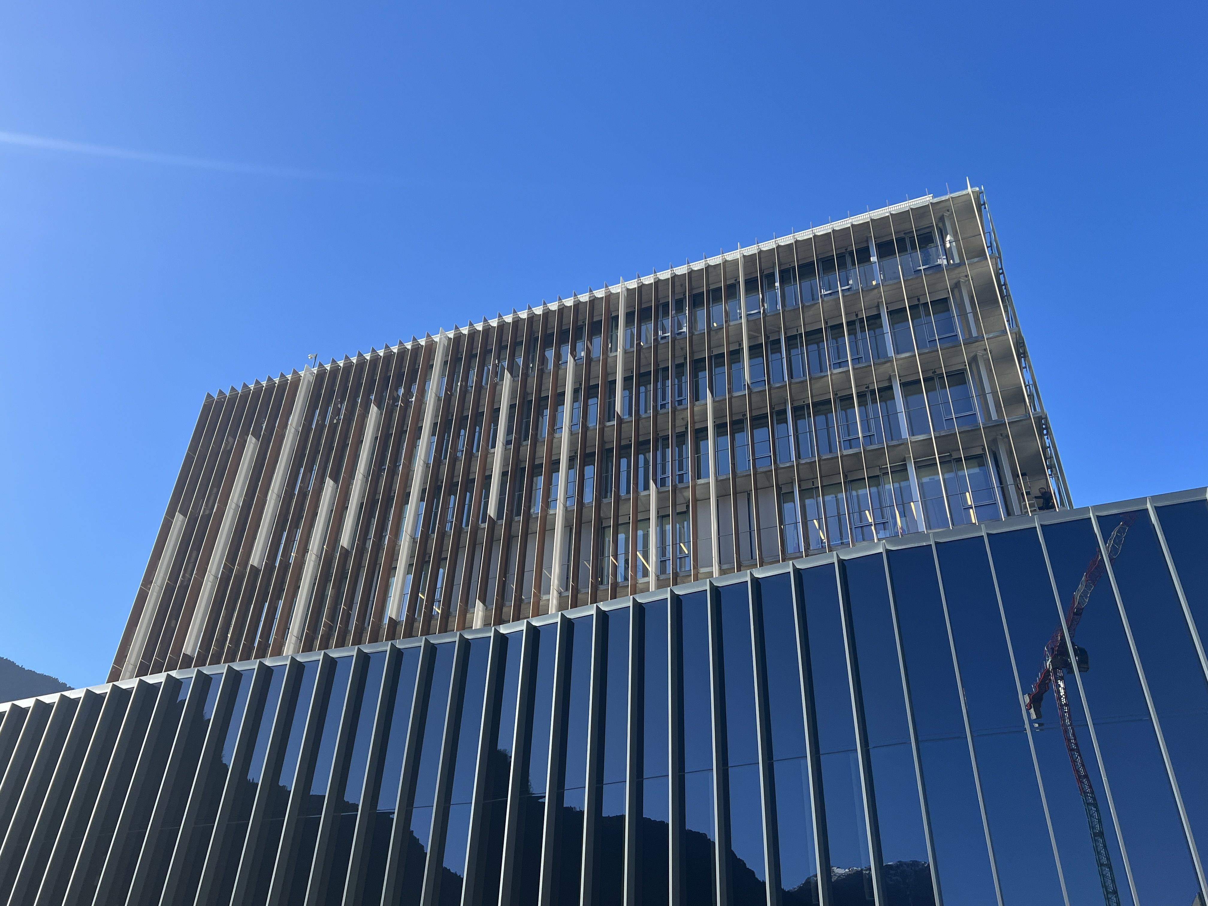 Una imatge exterior de la Seu de la Justícia.