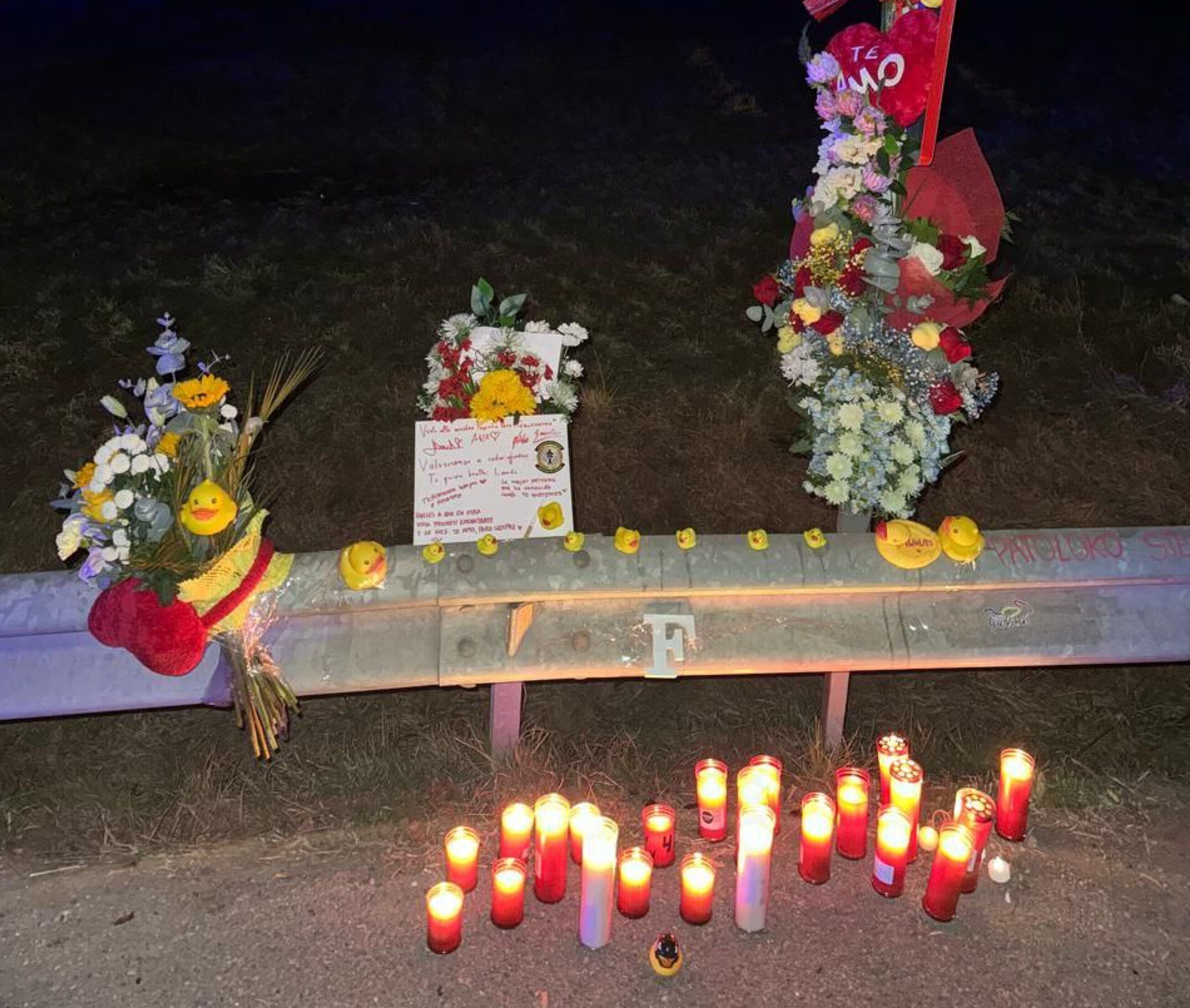 Punt on va impactar el jove motorista després de col·lidir contra el BMW.