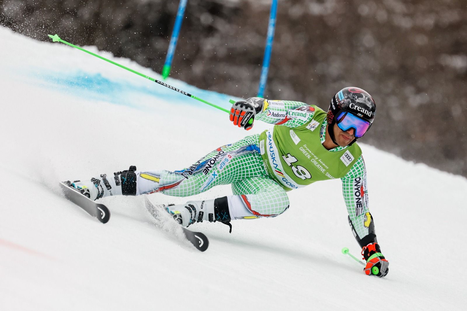 Joan Verdú durant la primera mànega.