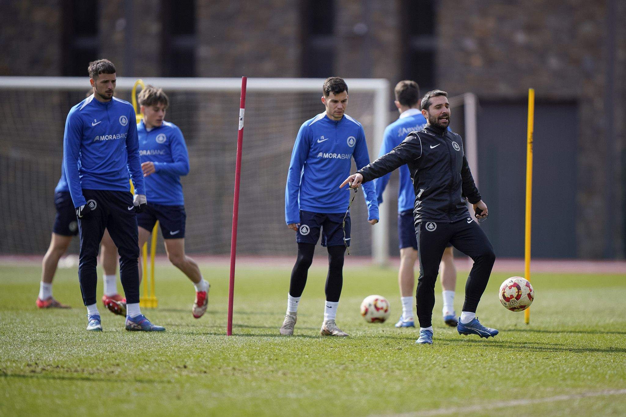 Manu Nieto, 4 gols en 3 partits, i Luismi Redondo, dos dels jugadors més en forma de les últimes jornades.