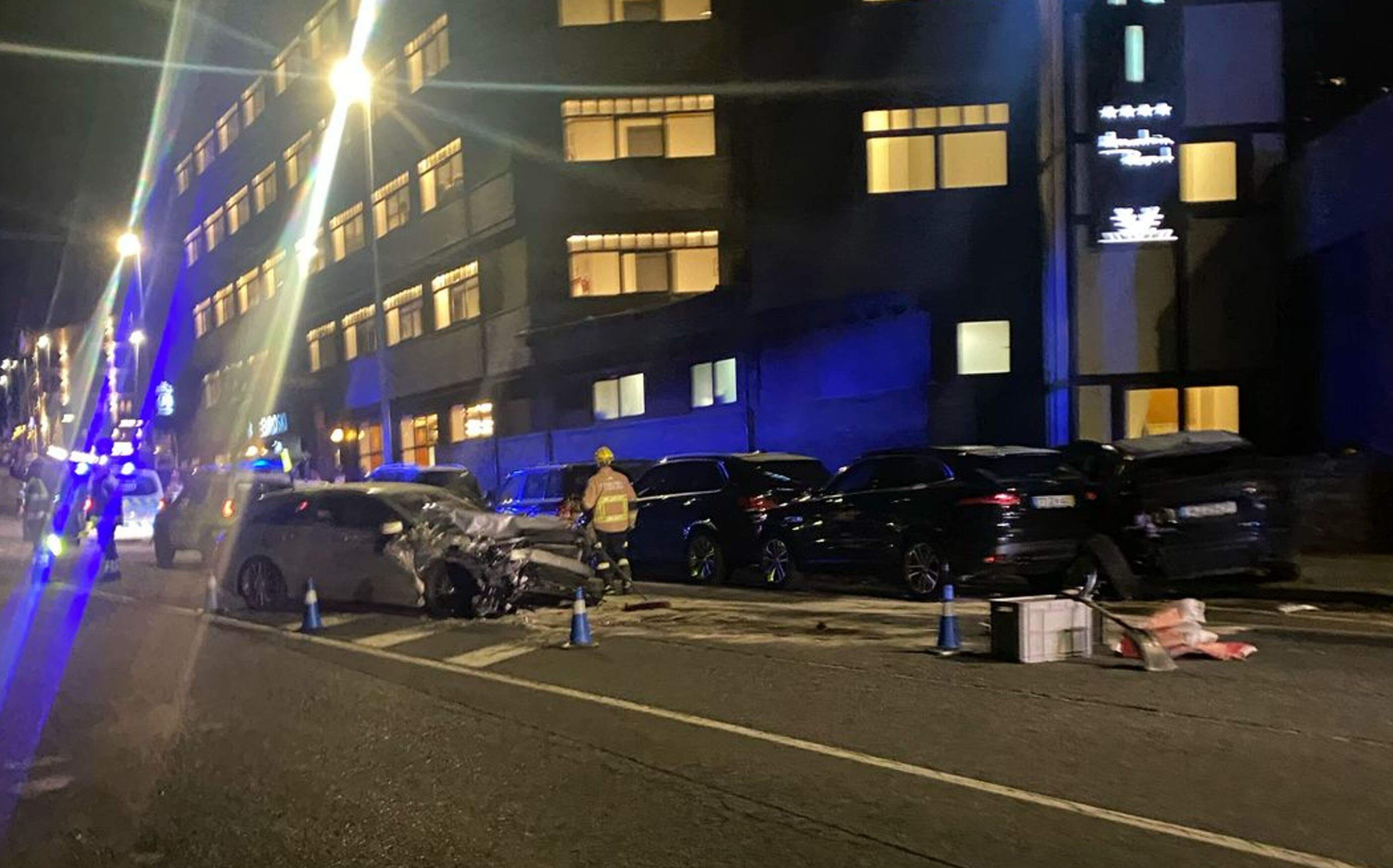 Estat en què han quedat els vehicles. Estat en què han quedat els vehicles.