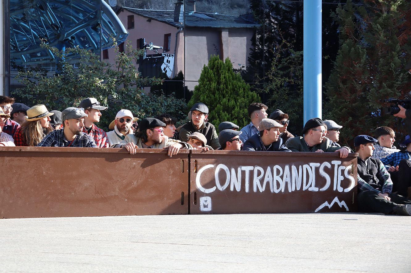 Un instant de la representació del Judici dels Contrabandistes.