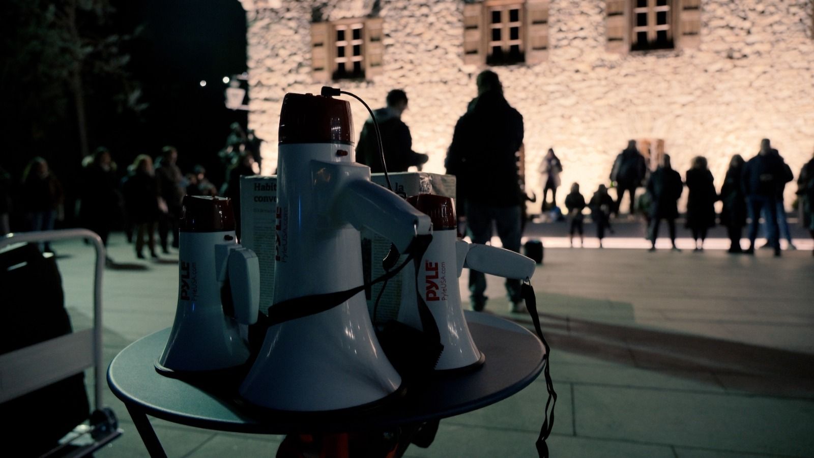 Un instant de l'assemblea popular de la Coordinadora.