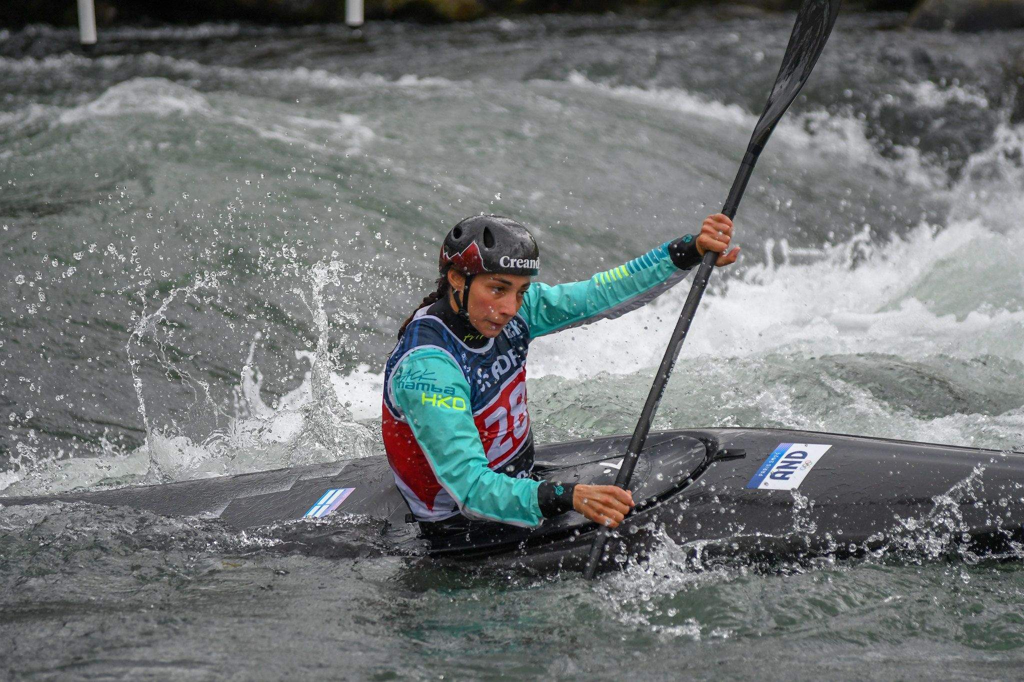 Doria ha hagut d'enfrontar-se a l'aigua i el fred per entrar al top-10 de les tres modalitats.