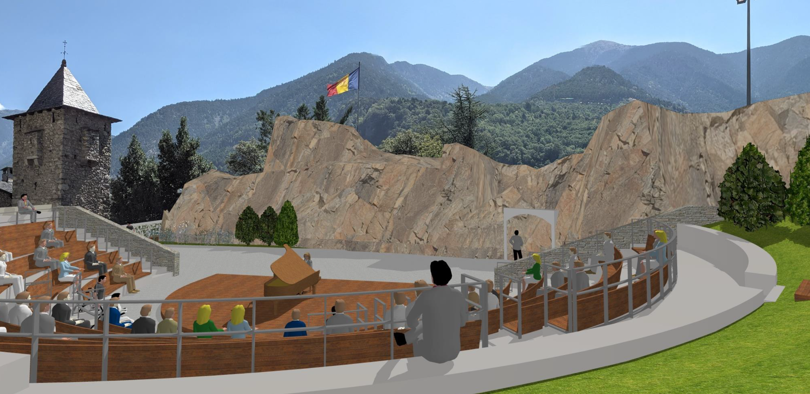 El teatre grec és un dels elements clau del projecte.