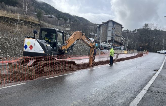 Les obres en la millora i manteniment de la xarxa d'aigua d'Ordino.
