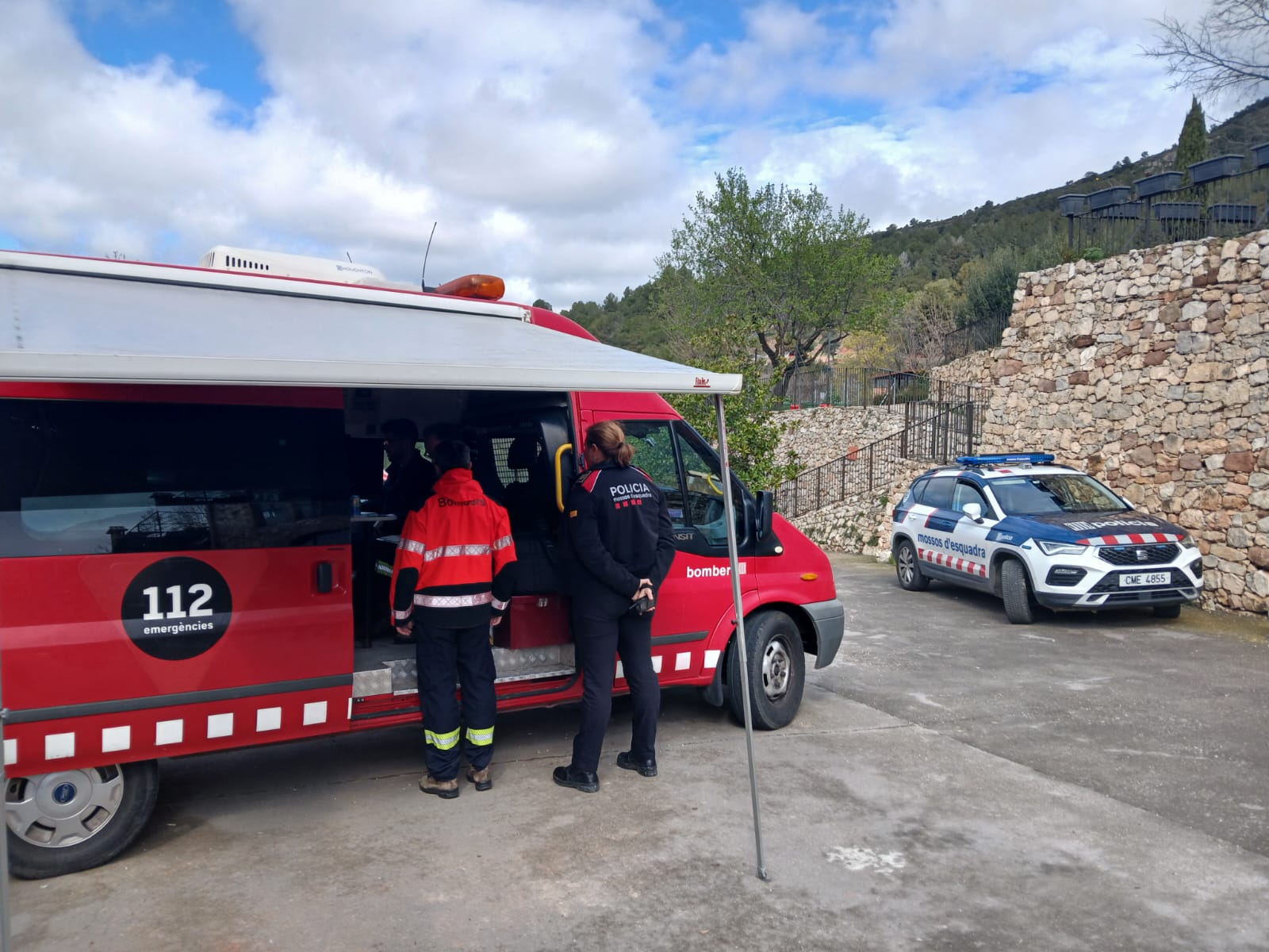 El dispositiu de recerca de la menor a Catalunya.