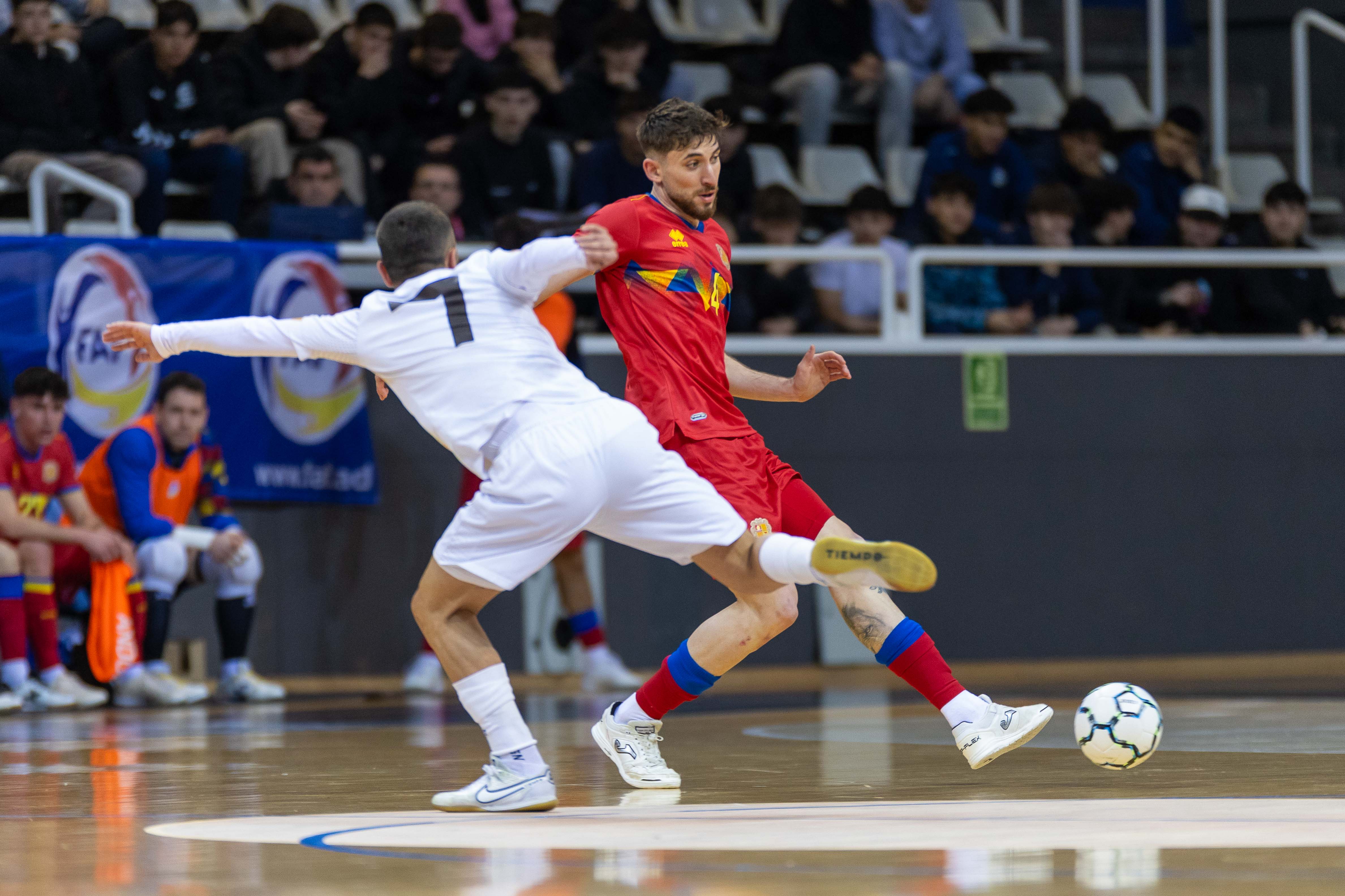 Adrià Blat ha estat l'anotador del segon gol de la nit per Andorra.