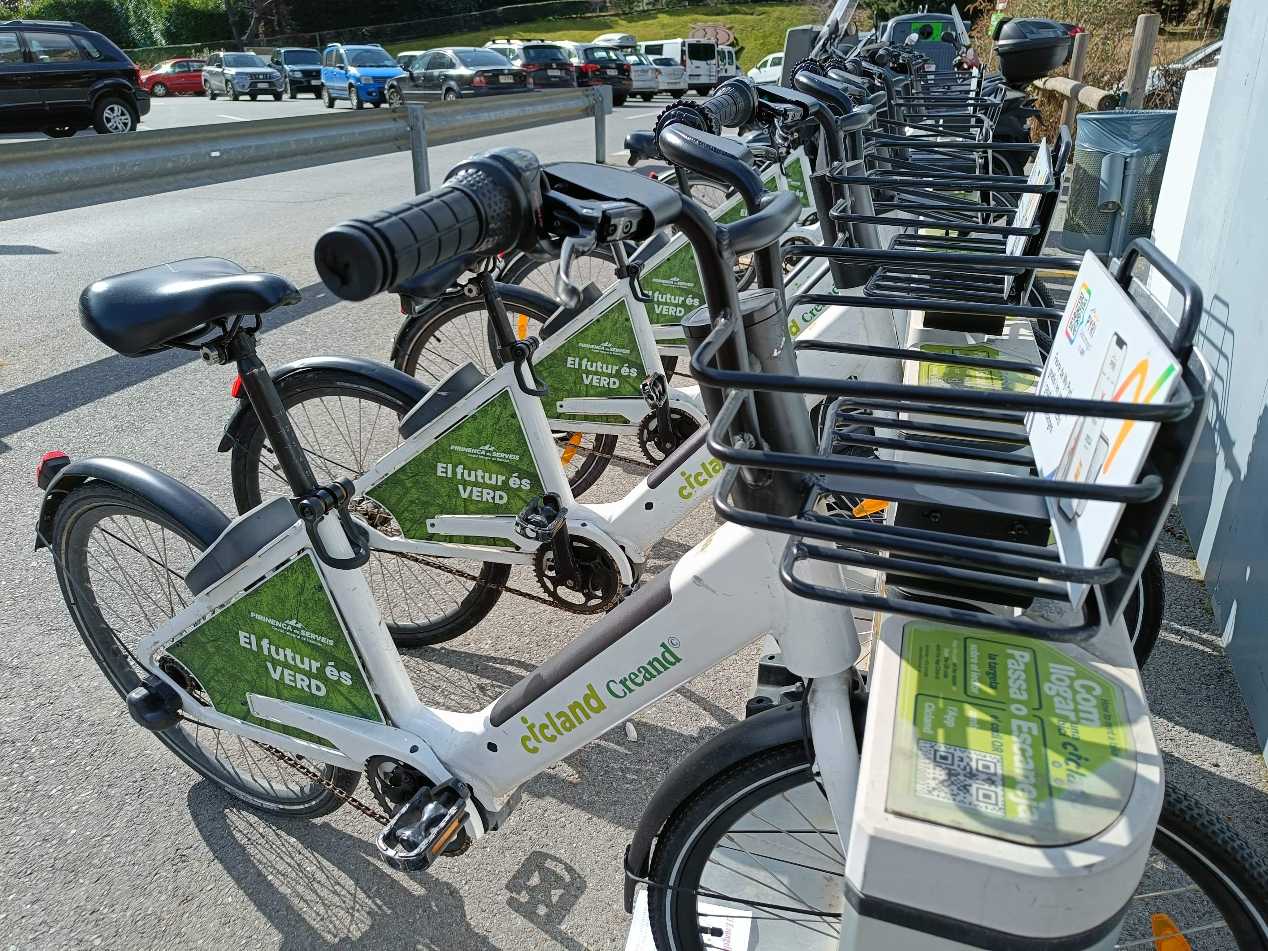 Una parada de bicicletes de Cicland.