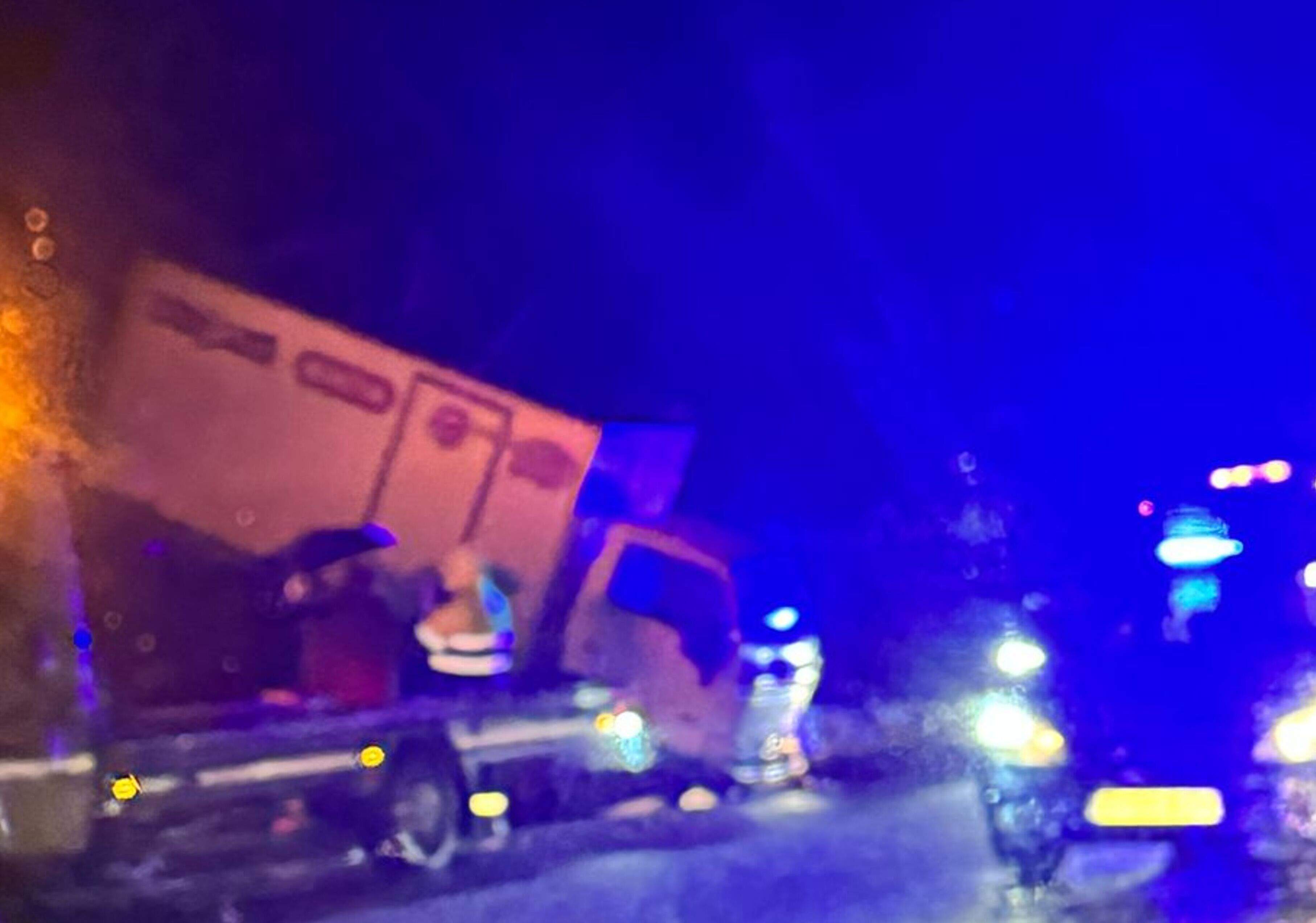 El camió accidentat.