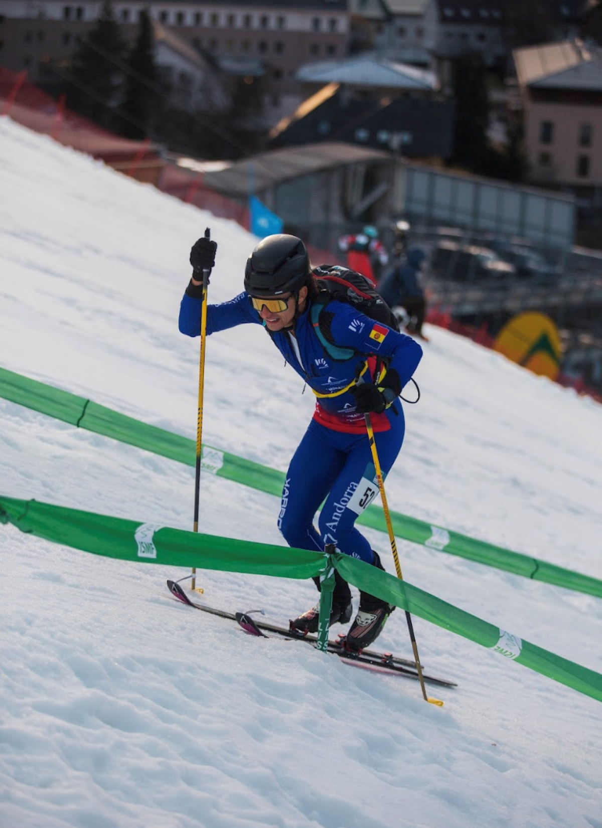 Adrià Bartumeu, durant les fases classificatòries de l'esprint.
