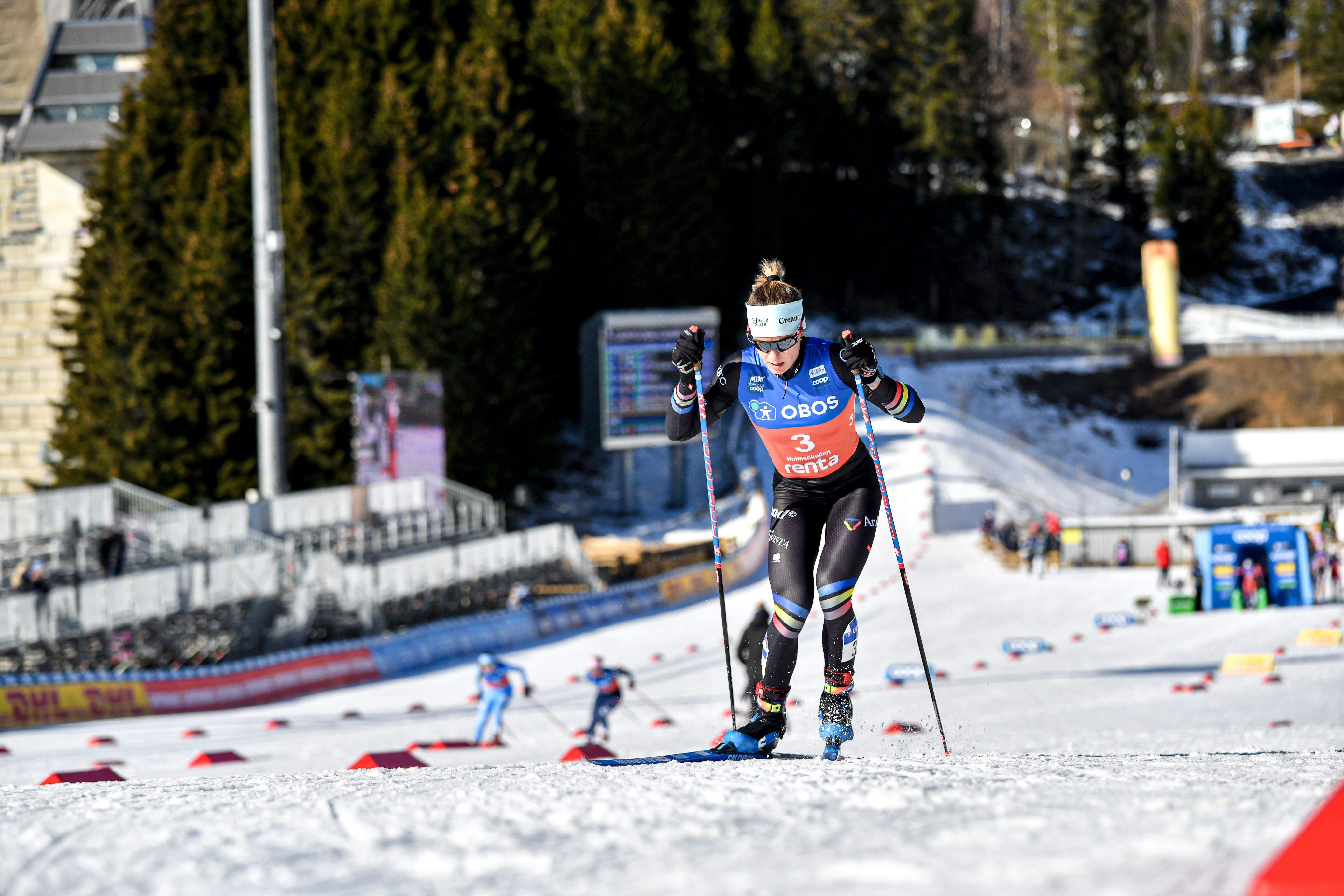 Gina del Rio durant la competició a Oslo.