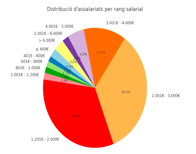 Distribució d'Assalariats La portaveu del Sindicat, Rebeca Bonache.