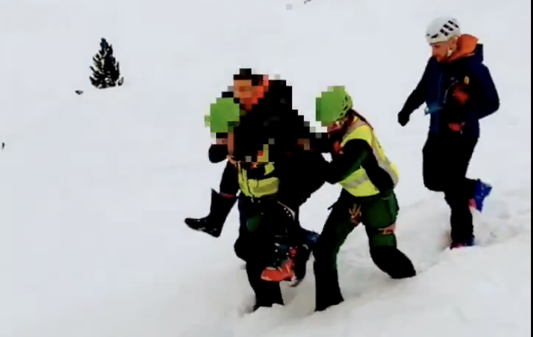 Un instant del rescat.