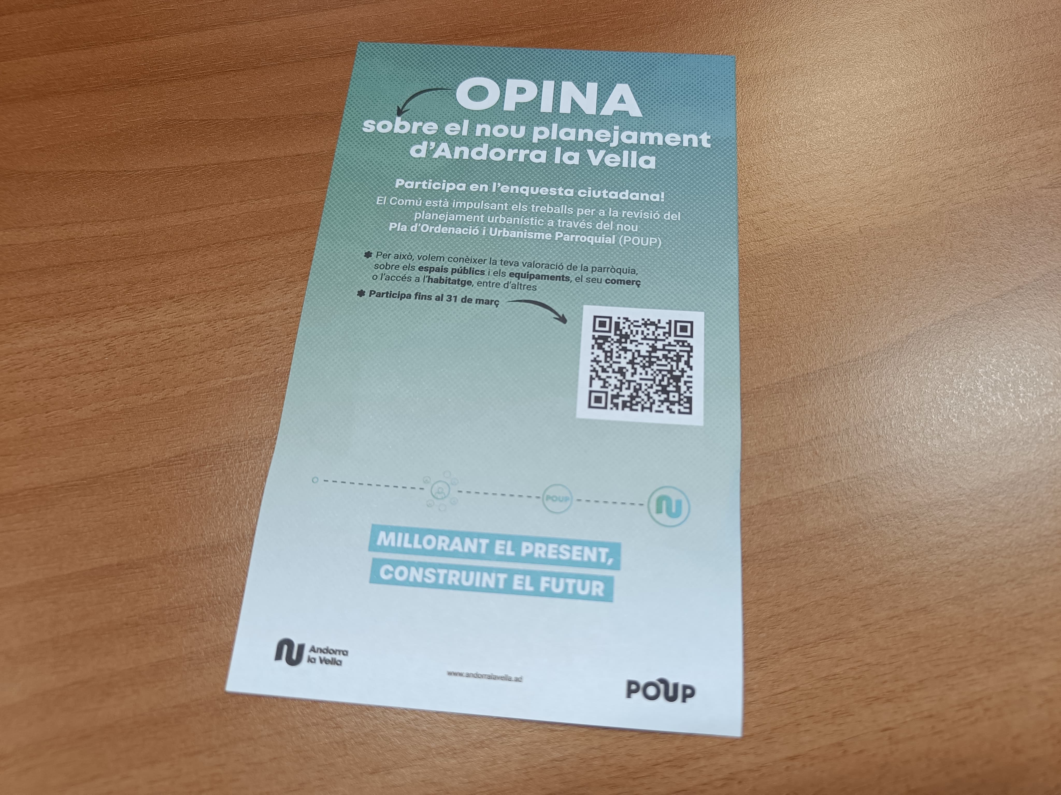 El fulletó que s'ha distribuït a les bústies.