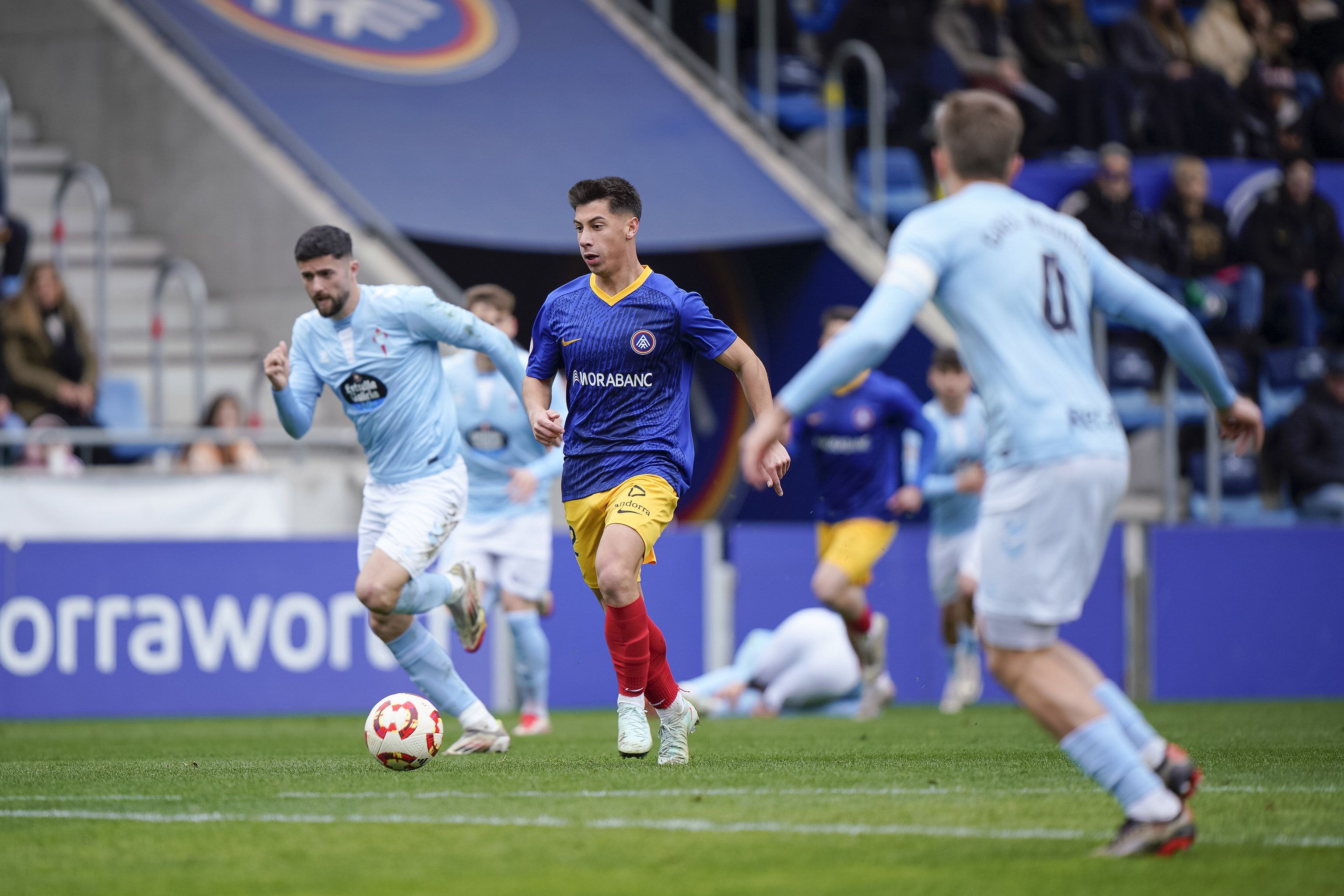 Un moment d'un partit de l'FC Andorra.