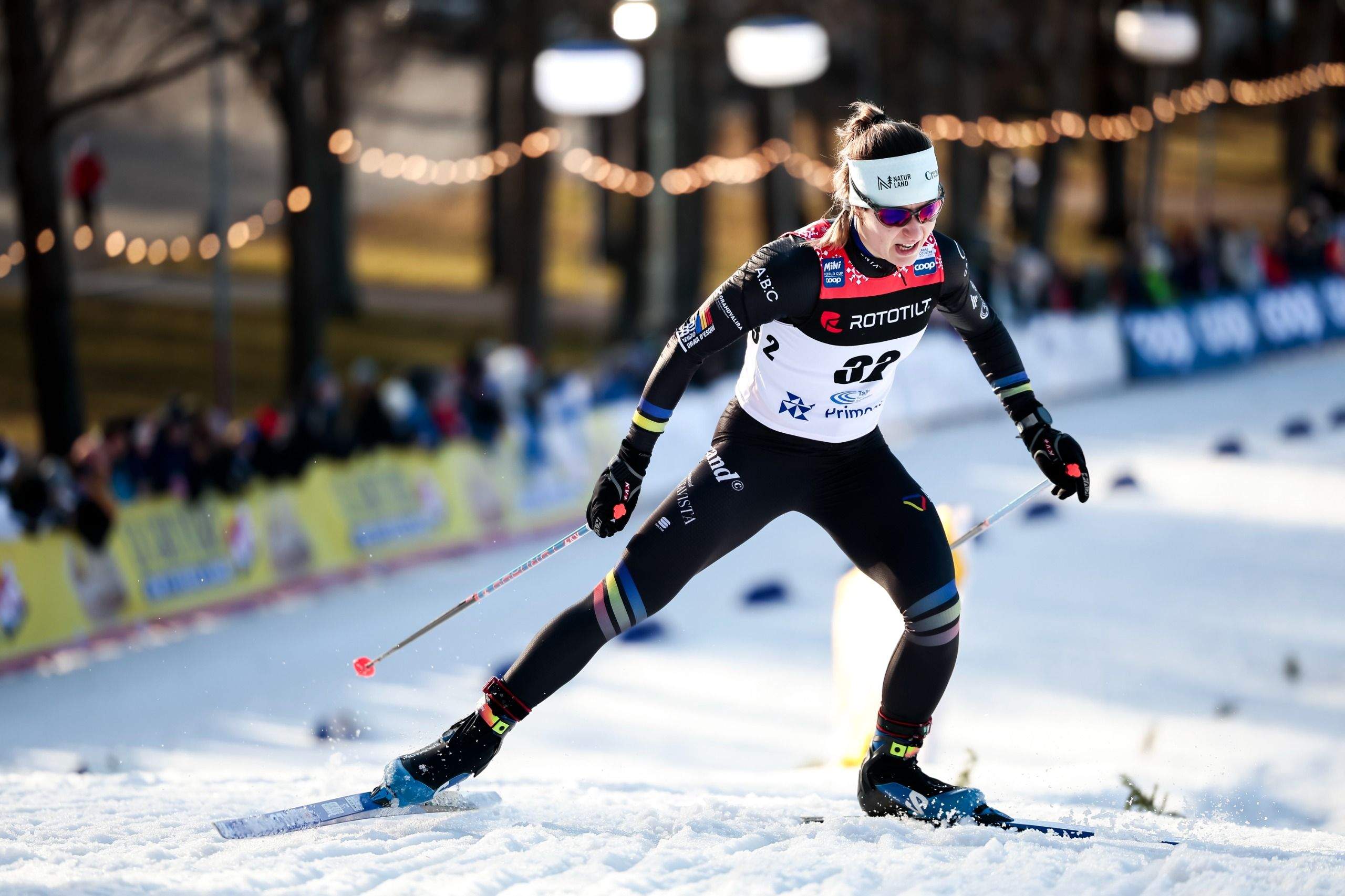 Gina del Rio durant la seva cursa.