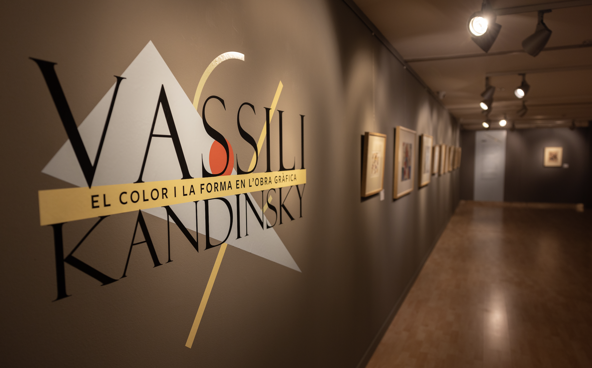 L’entrada de l'exposició Vassili Kandinsky al CAEE.