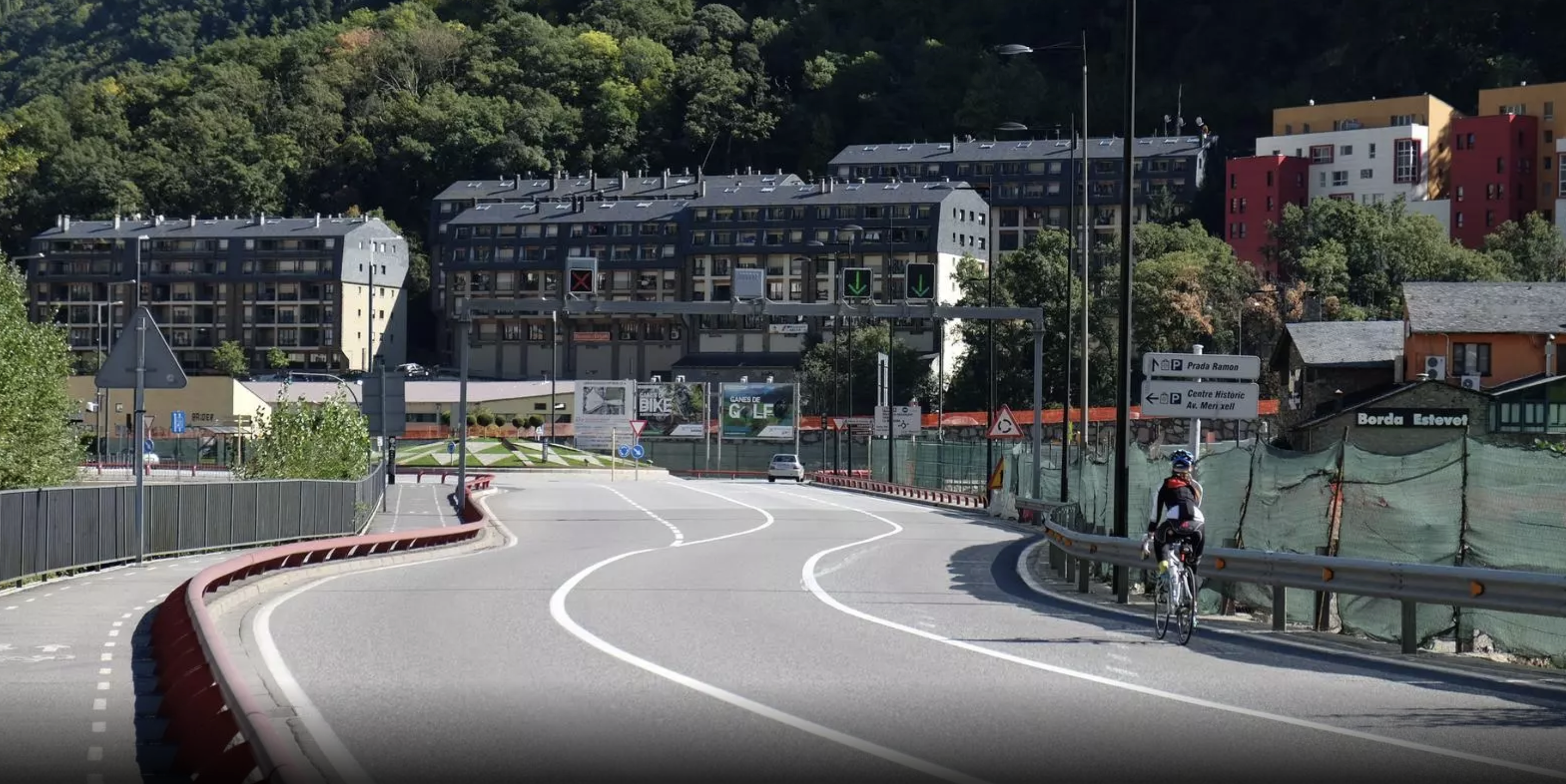 Un tram del carril bici amb què compta actualment la parròquia.