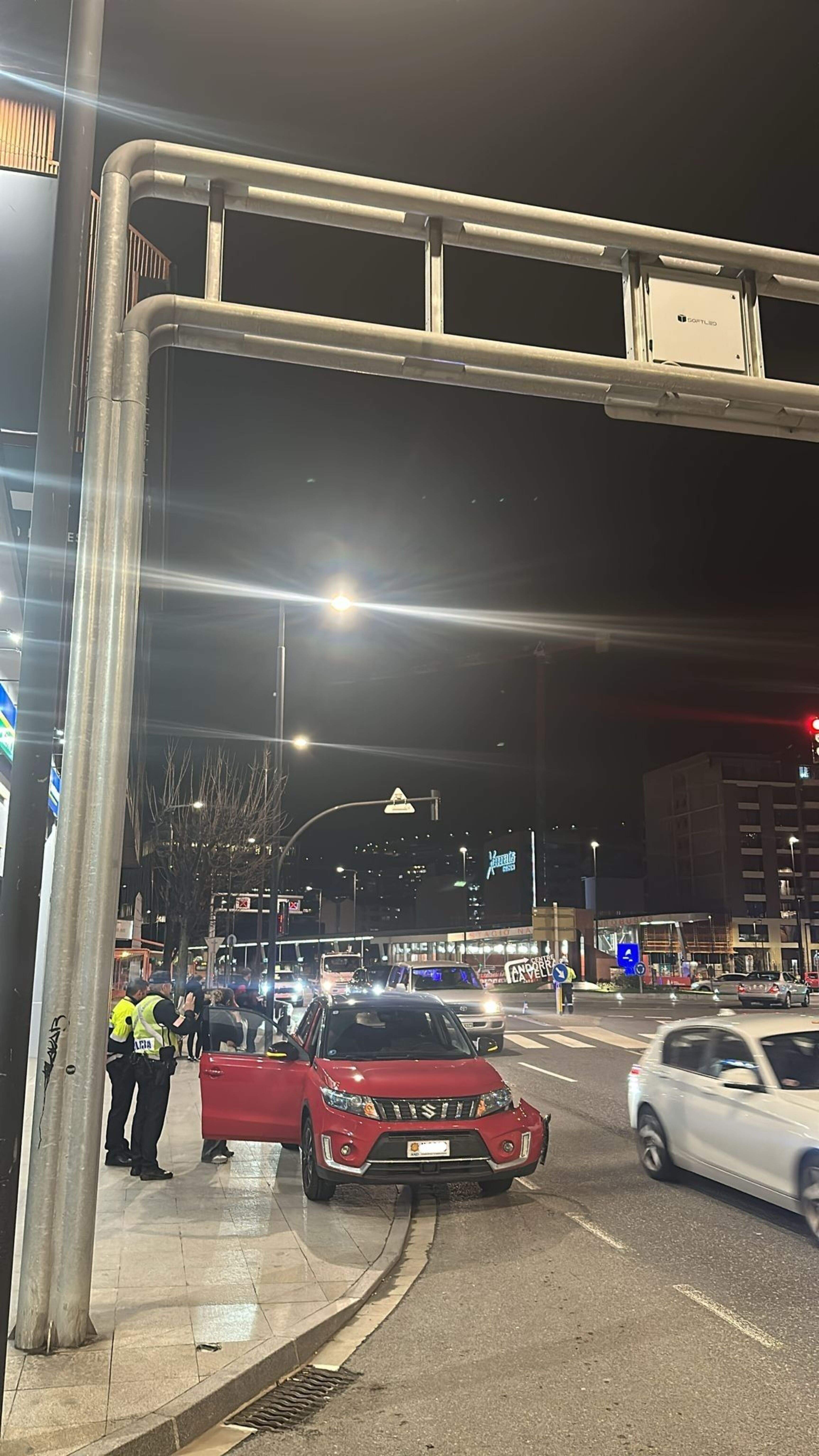 El vehicle implicat en l'accident.