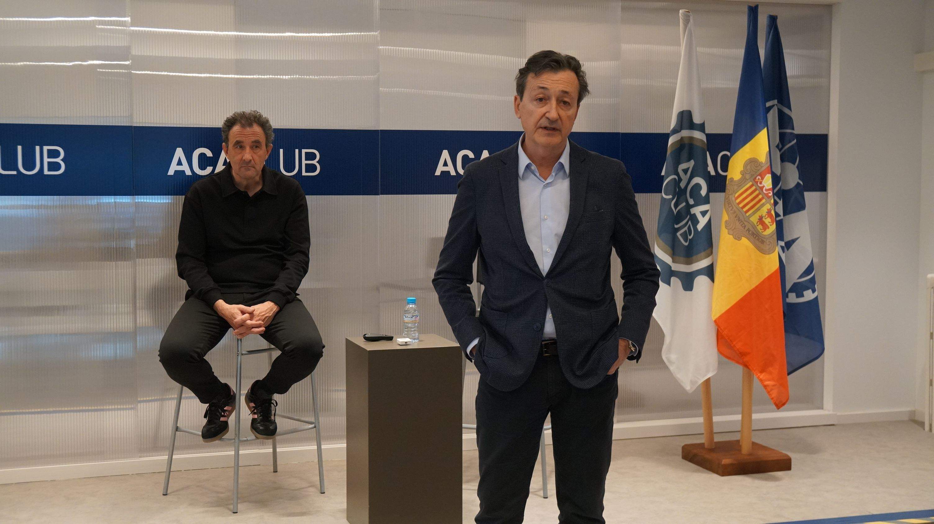 El secretari general, Toti Sasplugas, i el president, Enric Tarrado.