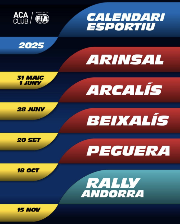 calendari de les proves.