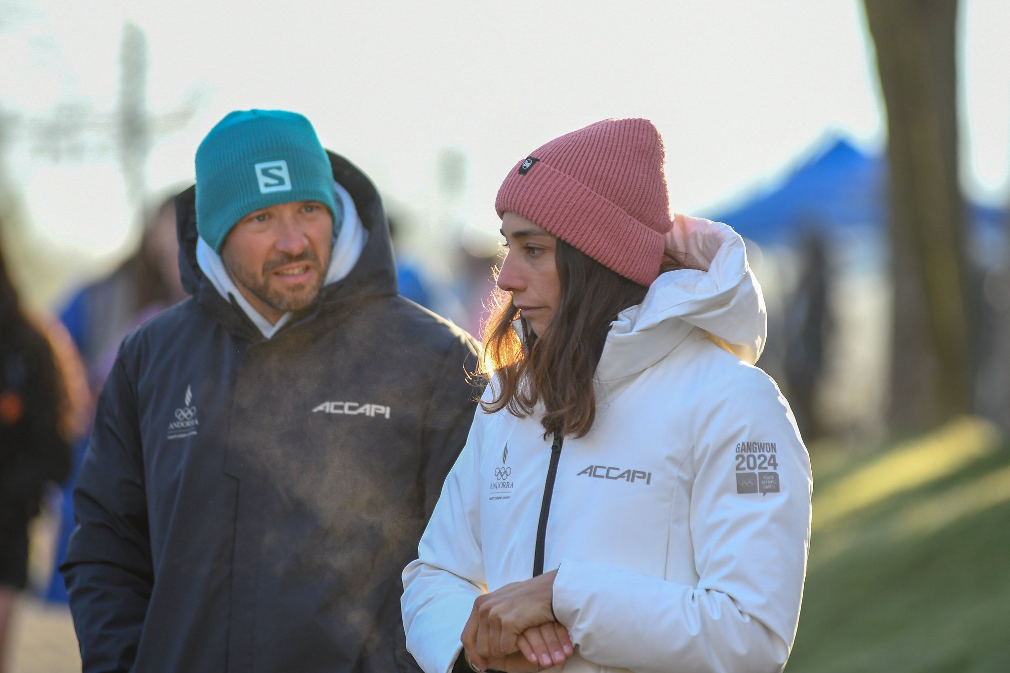 Doria, amb el seu entrenador, l'expalista Cristian Tobio. Doria, amb el seu entrenador, l'expalista Cristian Tobio.