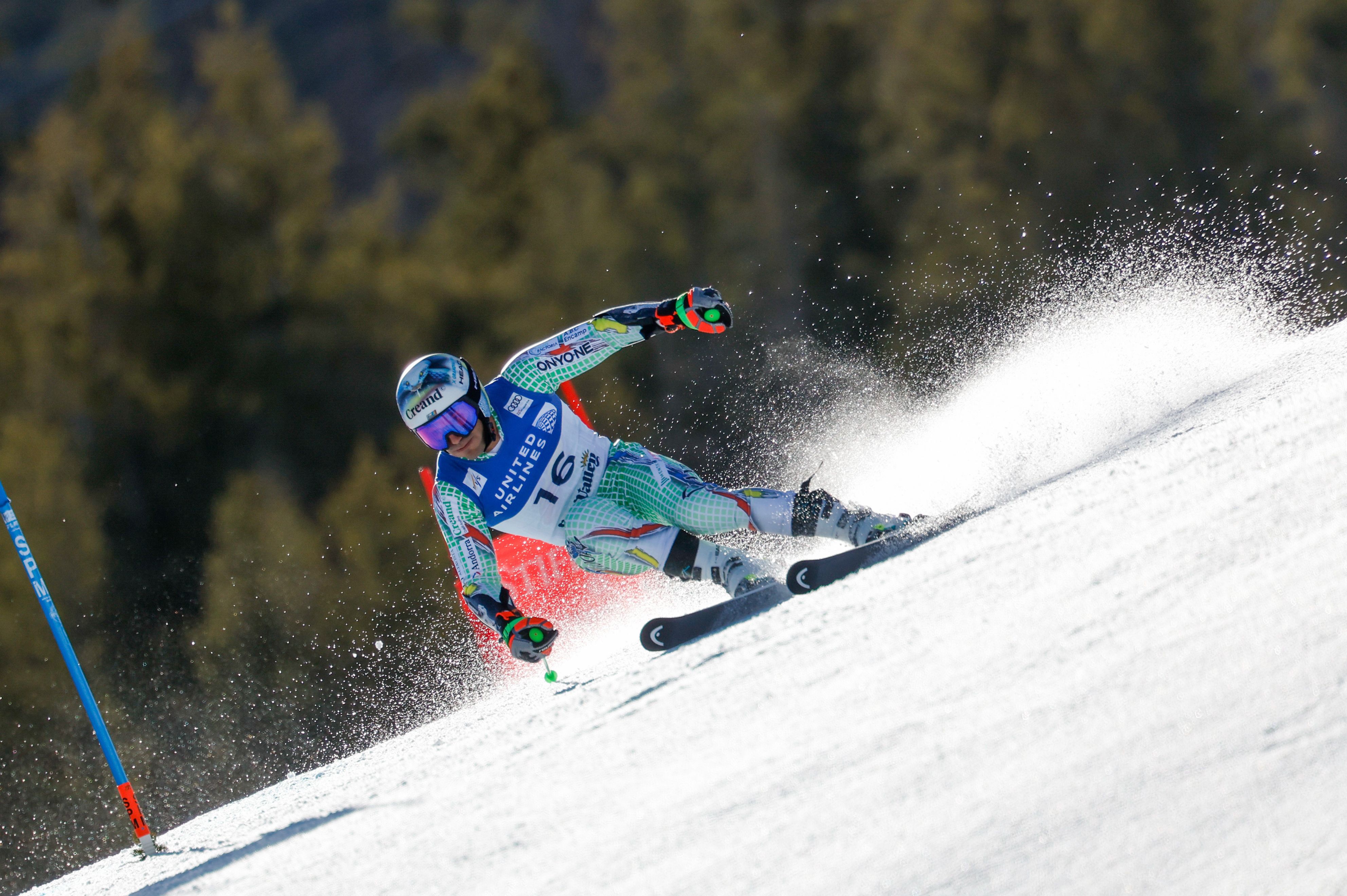 Verdú, a la primera mànega del gegant de la Copa del Món de Sun Valley.