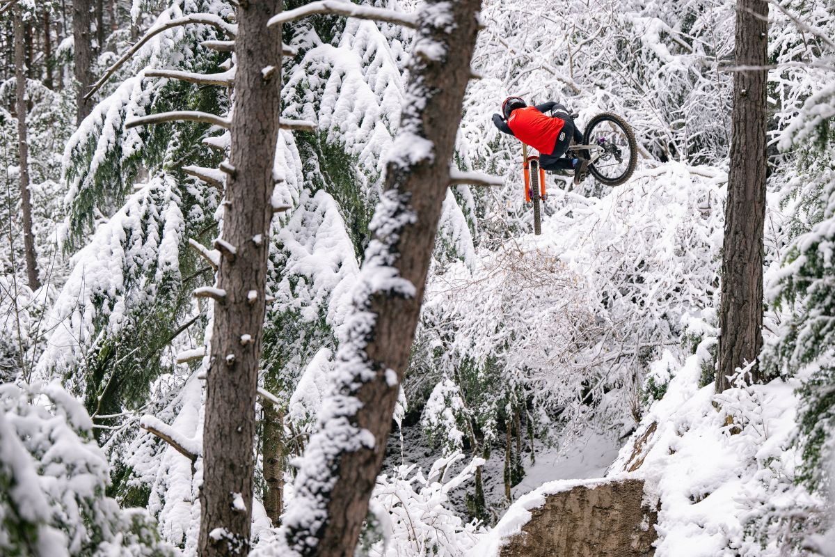 Una de les imatges més espectaculars del Winter Bike Pass. Una de les imatges més espectaculars del Winter Bike Pass.