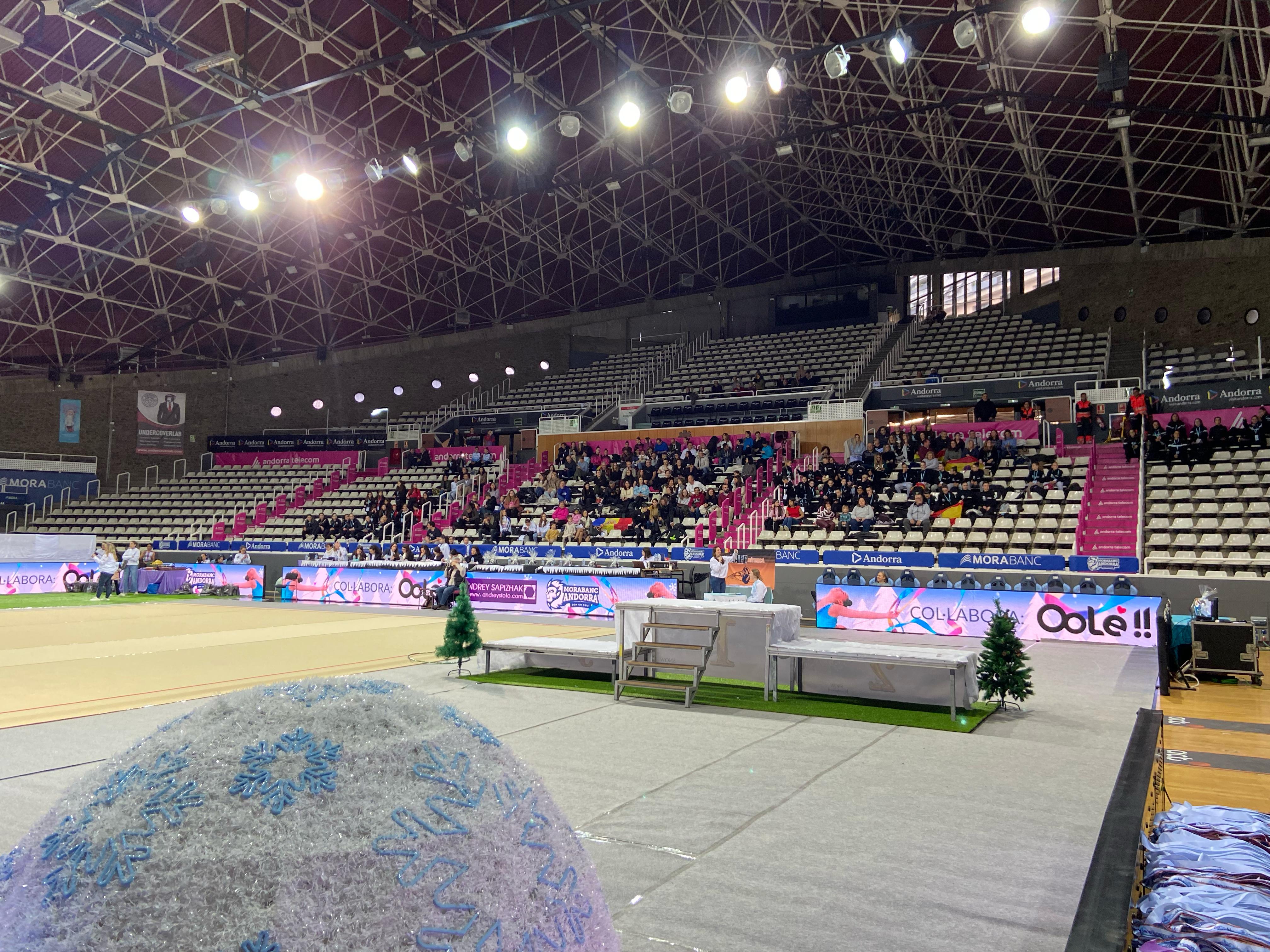 El públic, entregat amb les gimnastes gràcies a la 'speaker'. El públic, entregat amb les gimnastes gràcies a la 'speaker'.