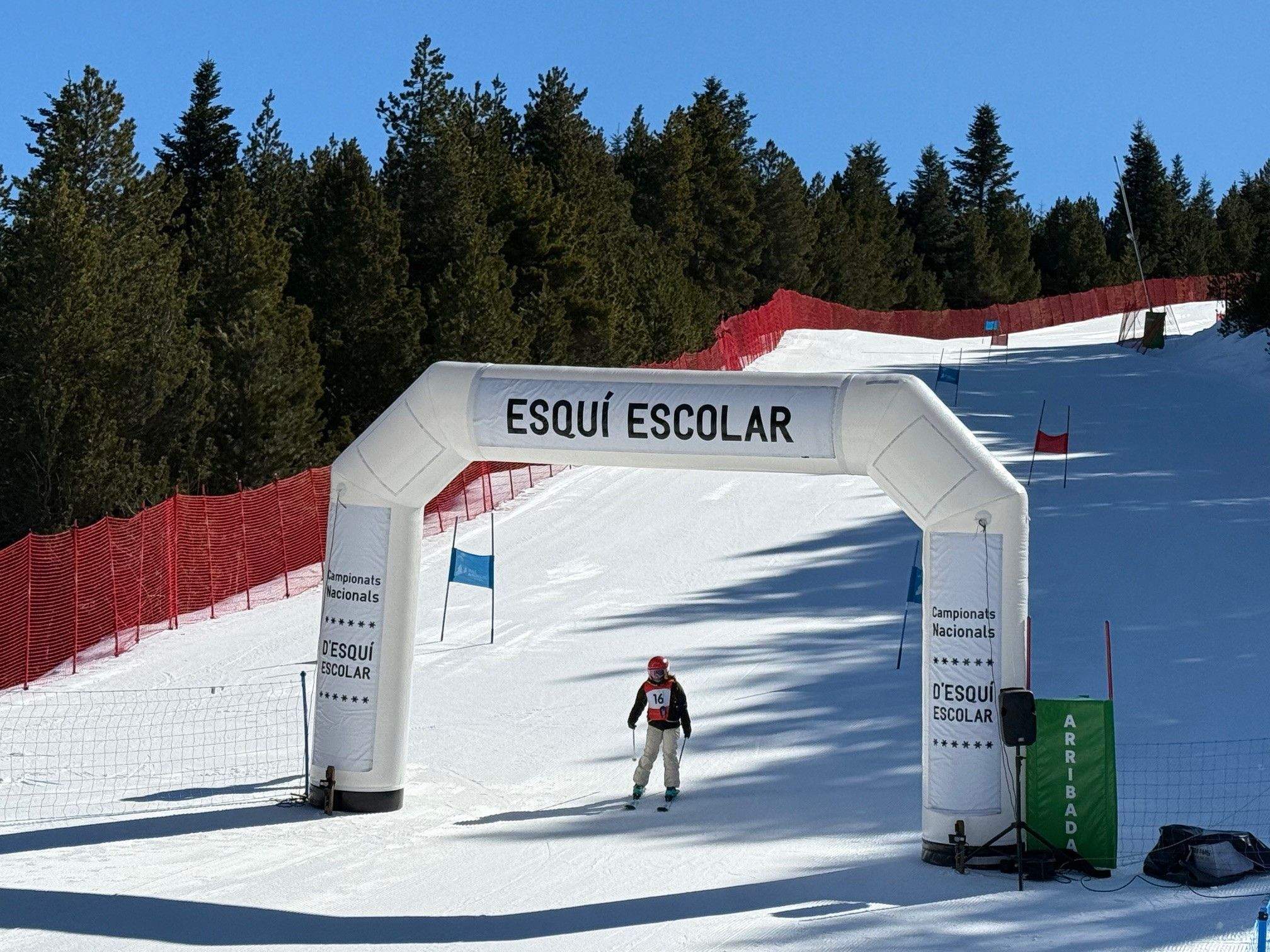Una imatge d'arxiu d'uns campionats d'esquí escolar.