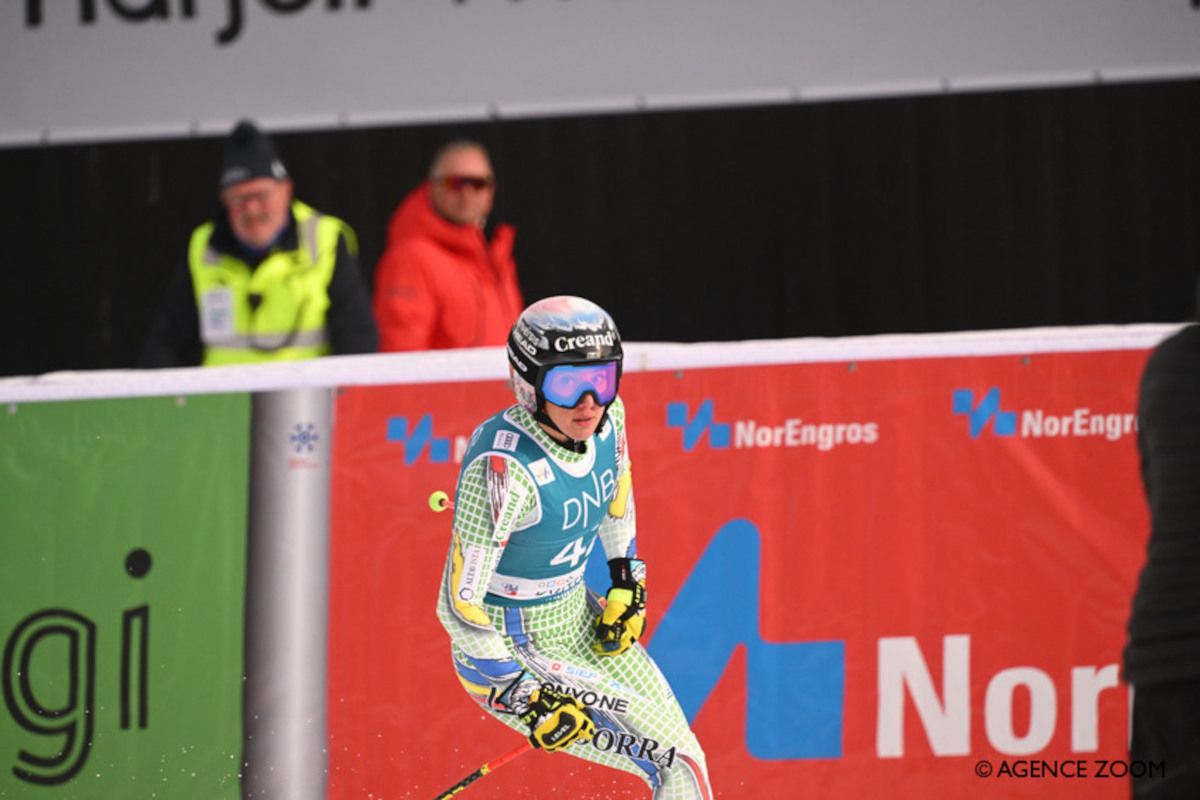 Cande Moreno, a les passades curses de Kvitfjell.
