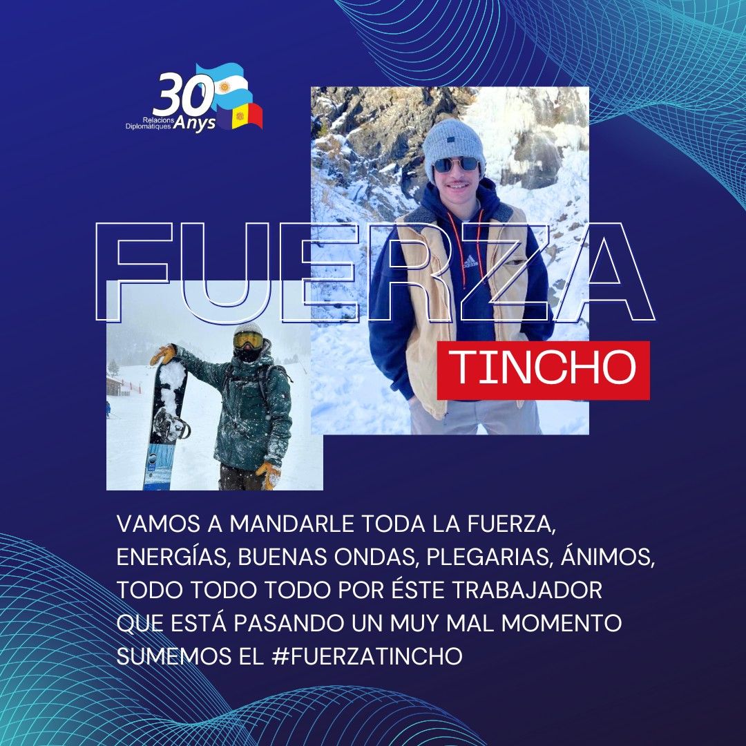 La publicació que s’ha fet a xarxes per donar suport a ‘Tincho’.