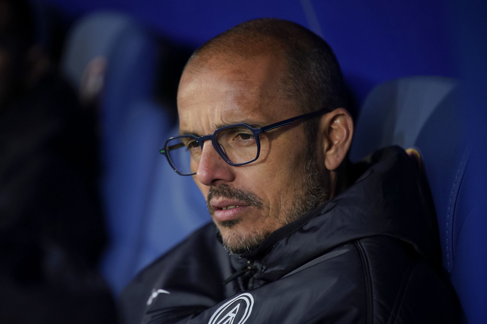 'Beto' Company, pensatiu abans del duel contra el Girona de la Copa Catalunya. 