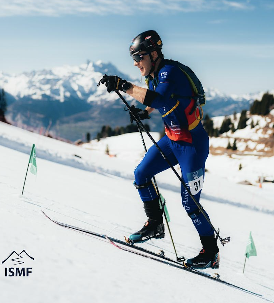 Oriol Olm, que no va participar a la prova formant part de l'equip nacional, en una foto d'aquest curs a la ISMF World Cup.