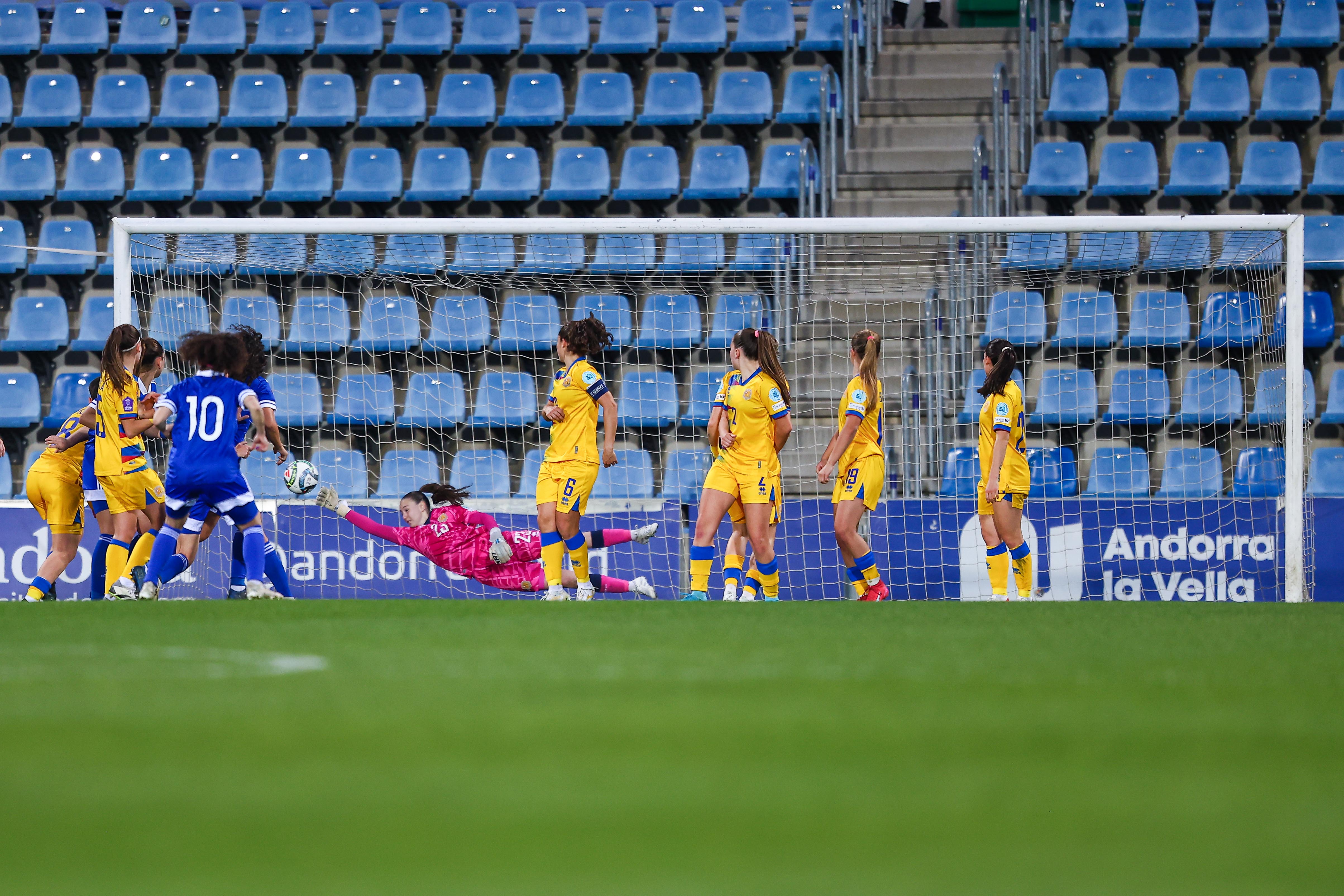 Xipre s'ha avançat amb un gol de falta d'Aristodimou.