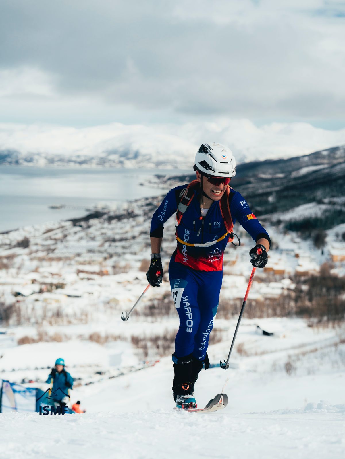 Olm, fent l'últim esforç durant l'esprint de Tromso.