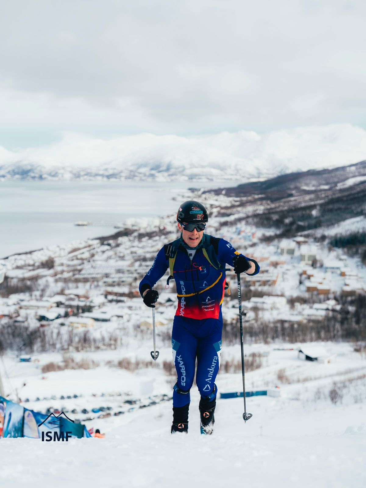 Oriol Olm, durant la cursa a l'esprint on va signar el seu millor resultat.