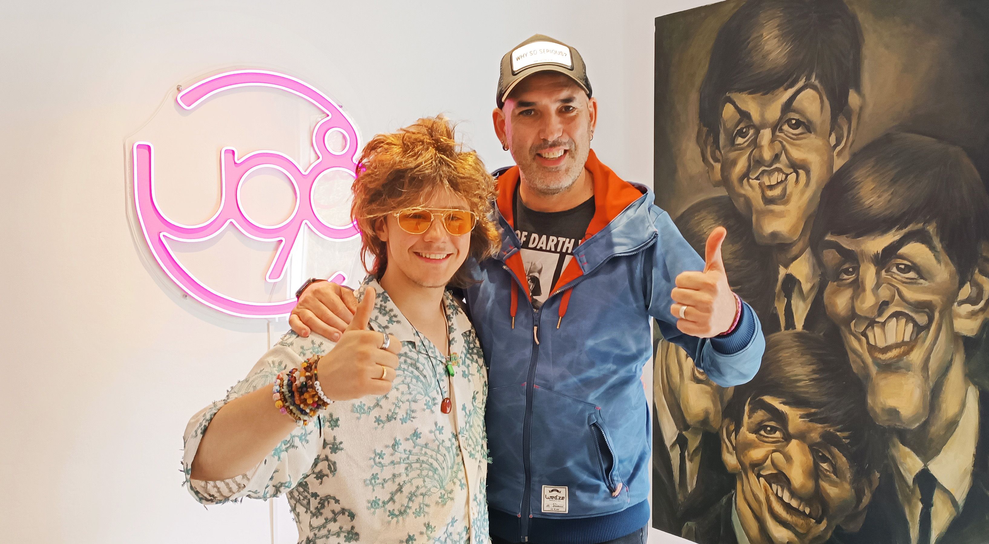 Makuka amb el director de U98 Music, Jordi Puig.