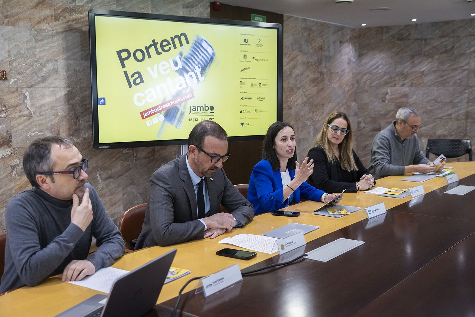 Un instant de la presentació del Jambo.