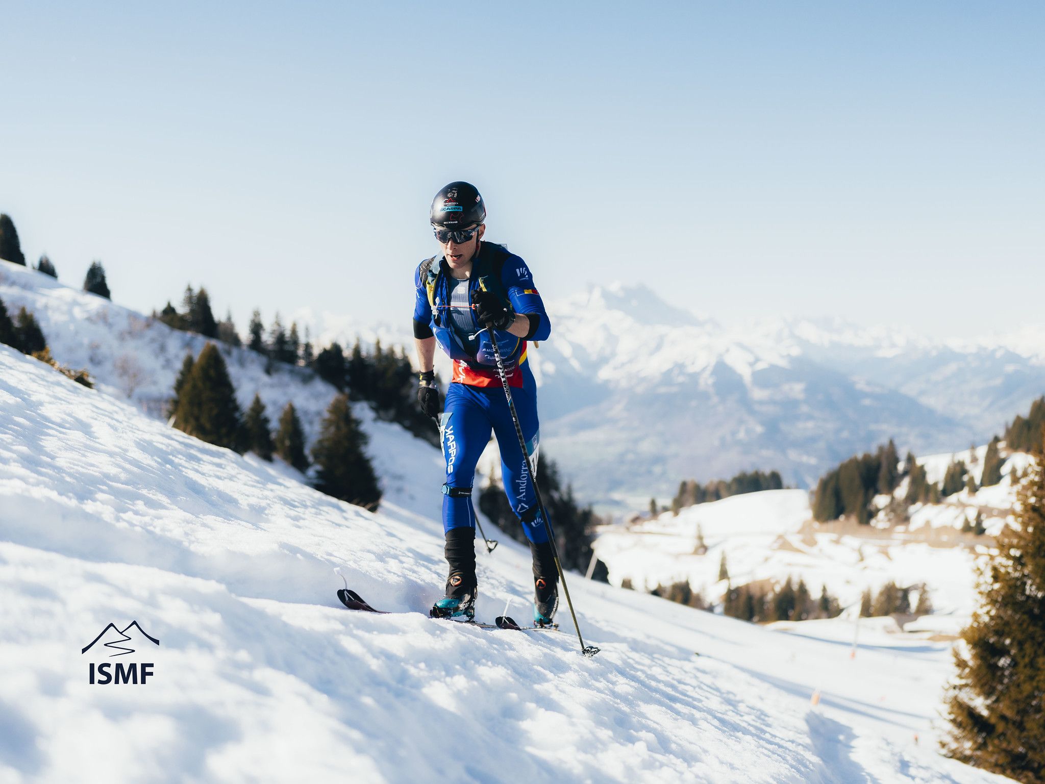 Oriol Olm, durant un dels trams de pujada dels relleus mixtos.