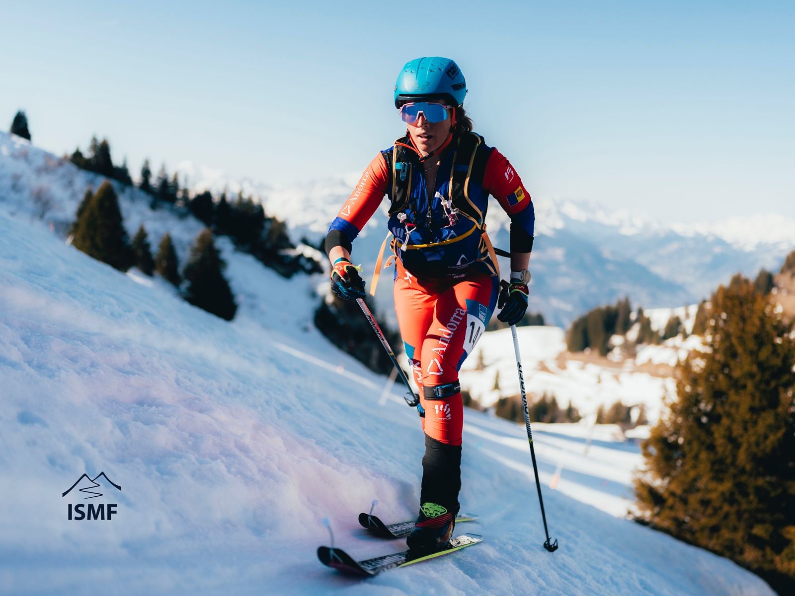 La representant de la FAM, Lea Ancion, en una cursa de la Copa del Món.
