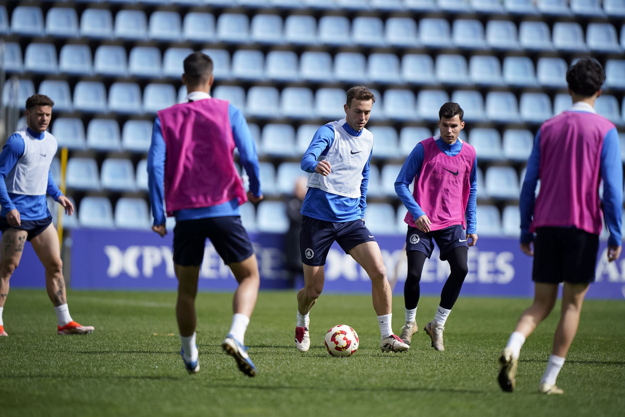 Oriol Busquets i Luismi són dos jugadors que podrien entrar en l'onze inicial de l'FC Andorra aquest diumenge.