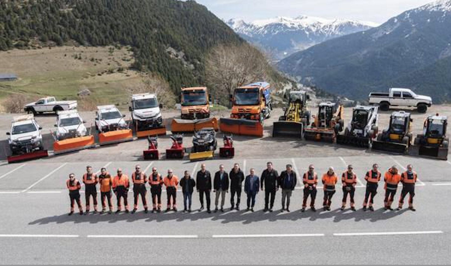 La maquinària adquirida pel comú de Canillo.