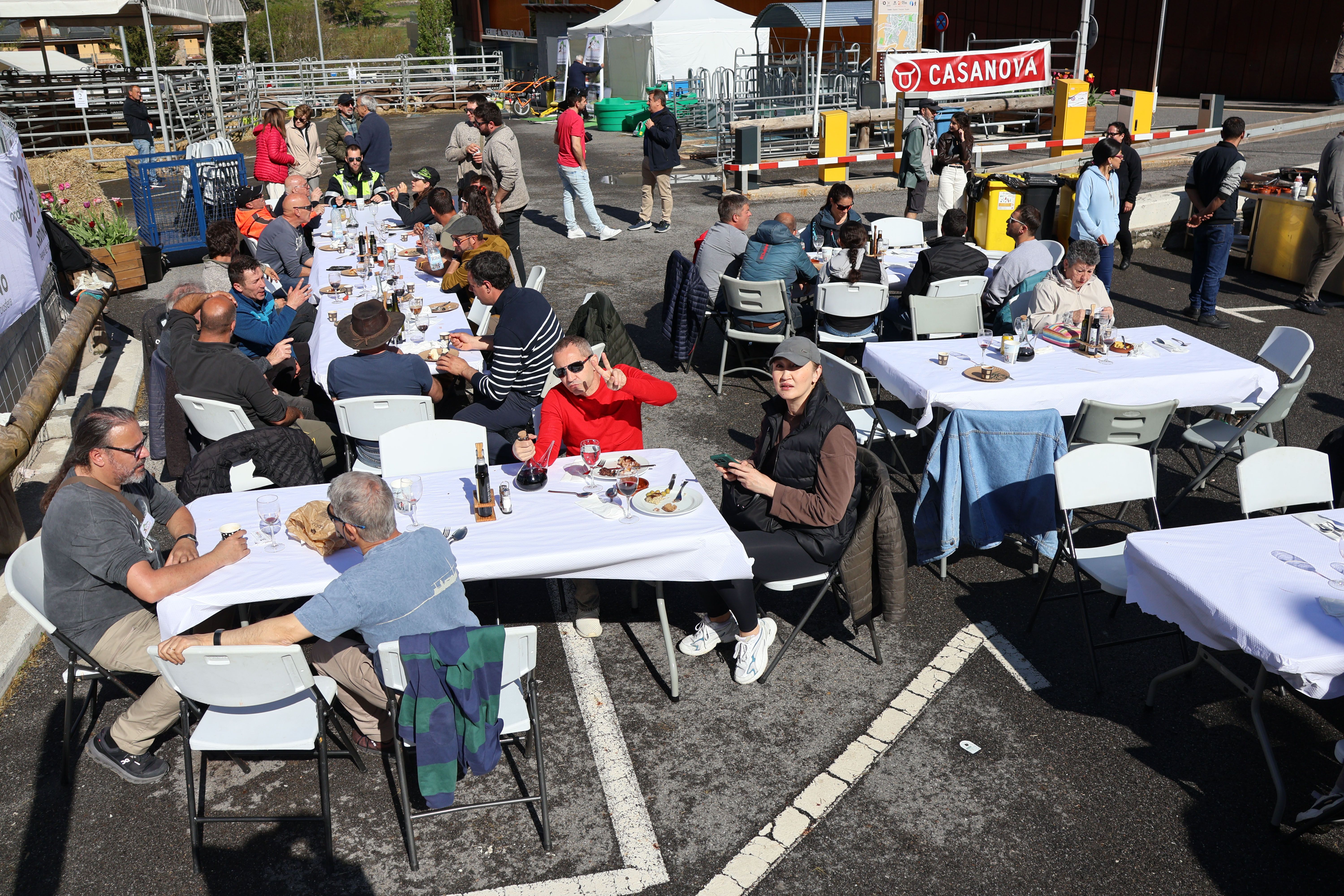 L'esmorzar popular de la fira del bestiar. L'esmorzar popular de la fira del bestiar.