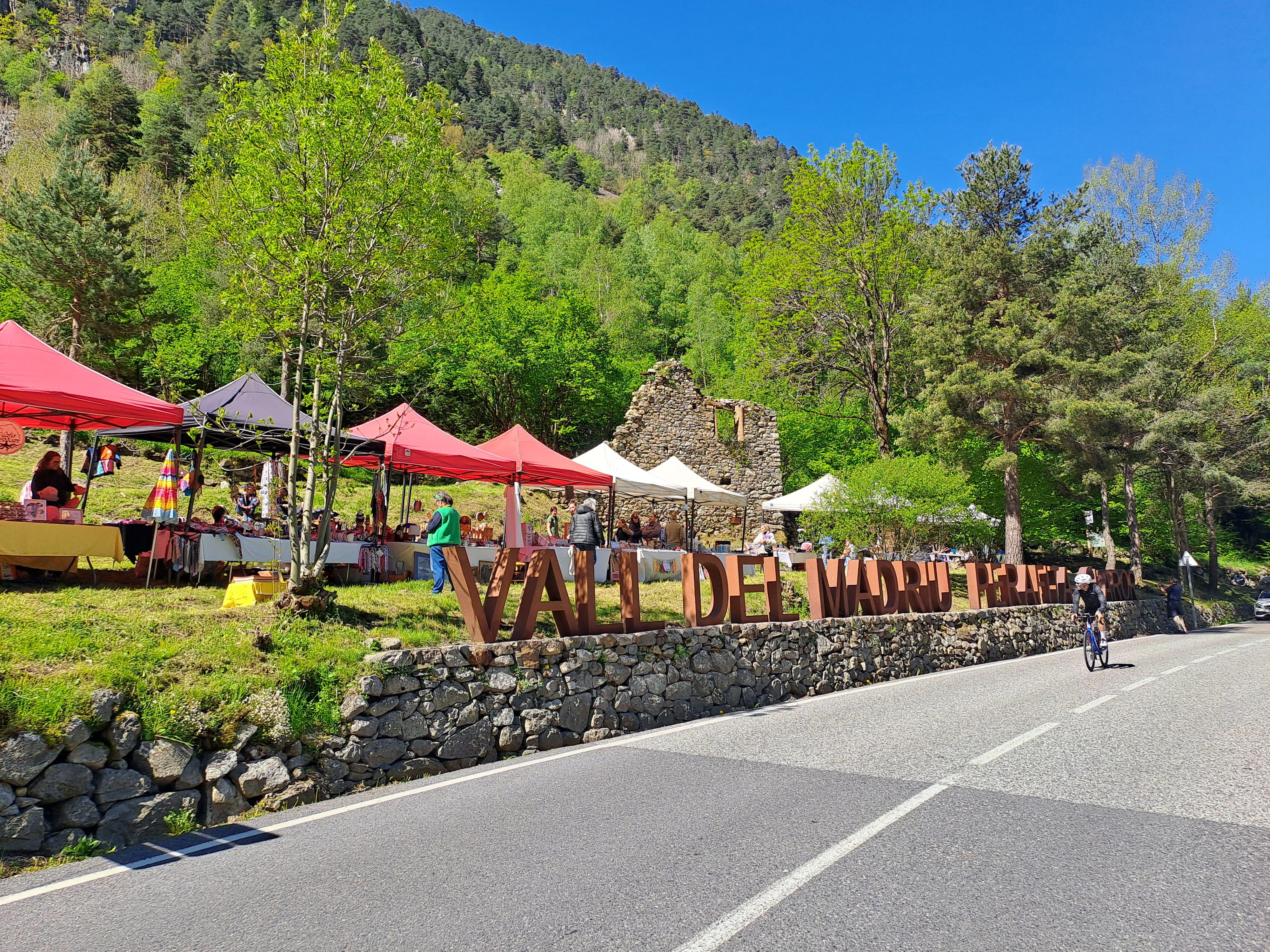 El mercat, vist des de la carretera de la Plana.
